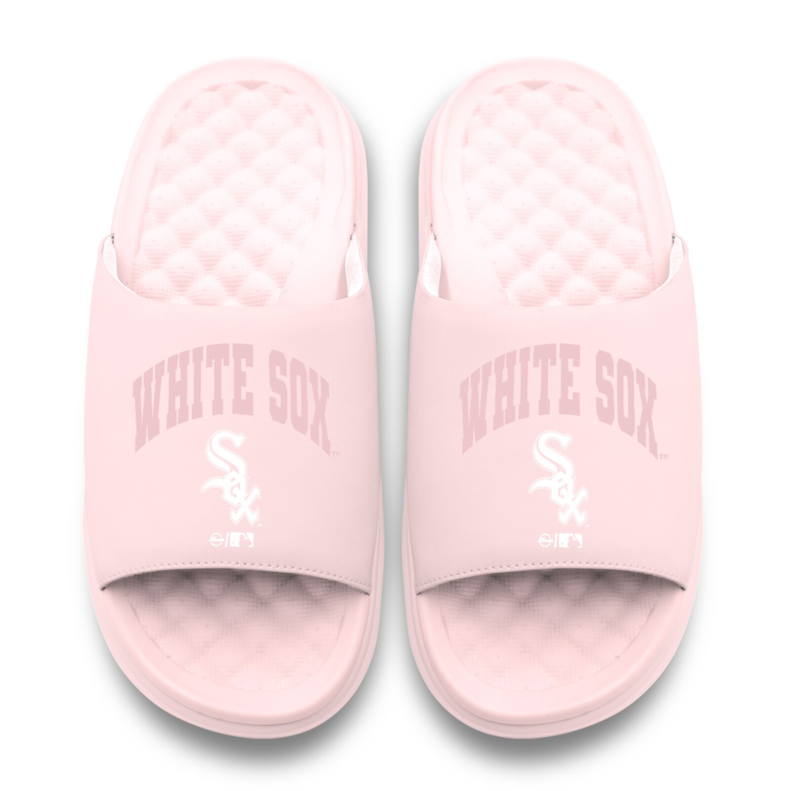 남녀공용 Chicago White Sox ISlide 핑크 토널 팝 모티브 슬라이드 샌들 상세 이미지 3