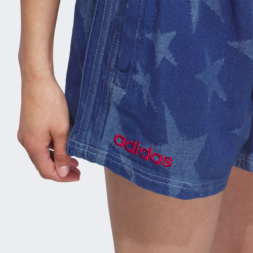 Denim Graphic Varsity Shorts 상세 이미지 5