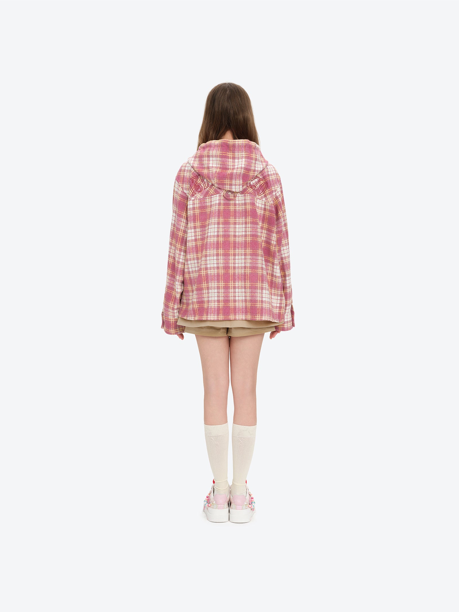 롤리팝 후드 셔츠 재킷 핑크 상세 이미지 4