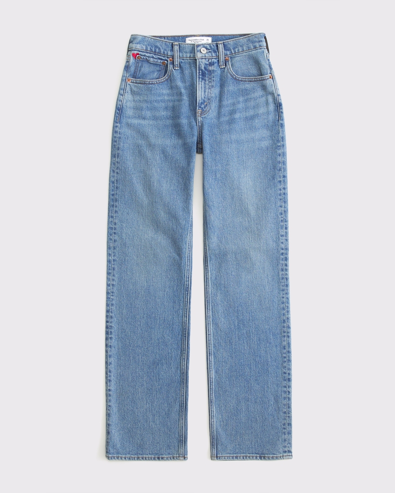 Curve Love High Rise 90s Relaxed Heart Embroidered Jean 상세 이미지 7
