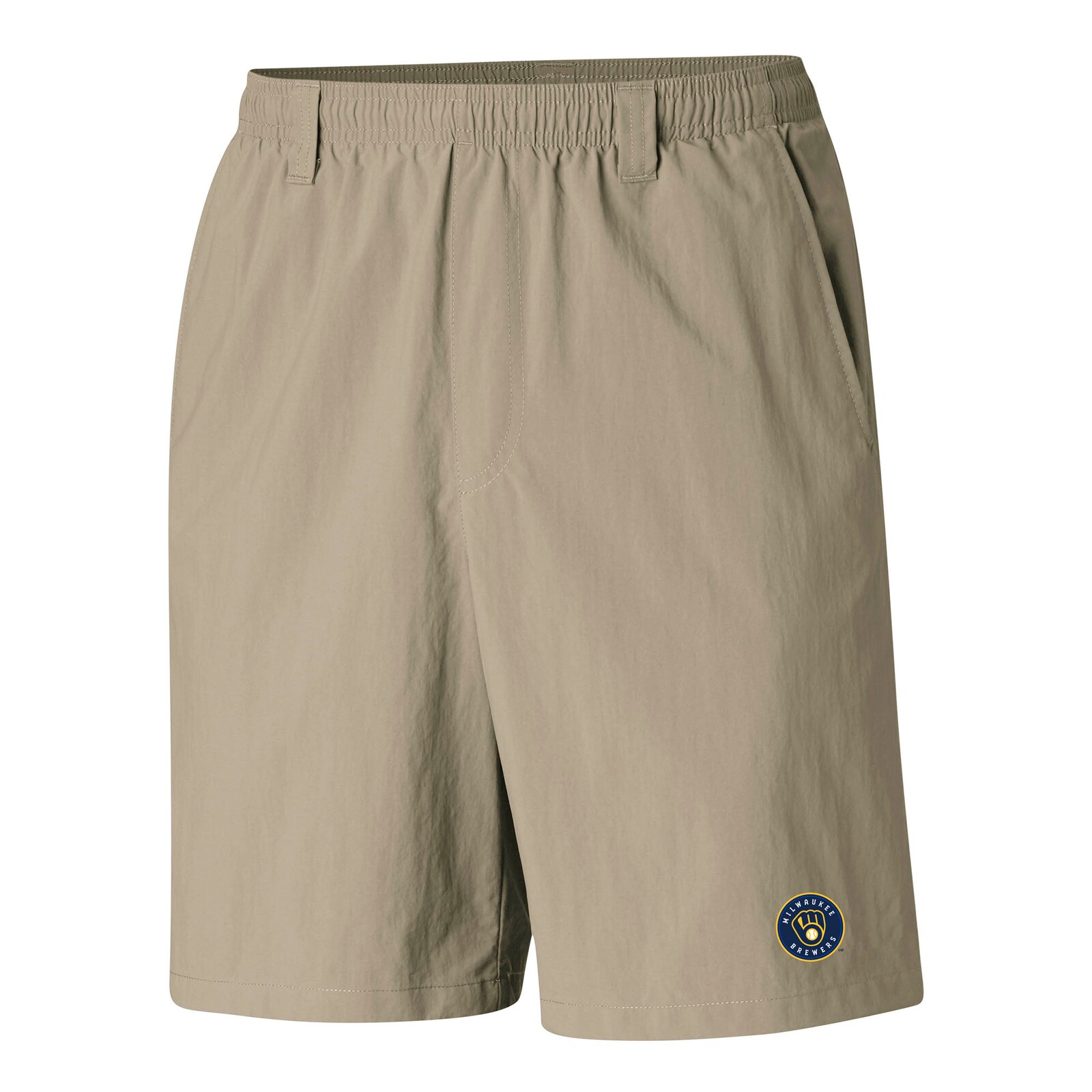 남성용 밀워키 브루어스 Columbia 탄 PFG Backcast III 워터 쇼츠 상세 이미지 2