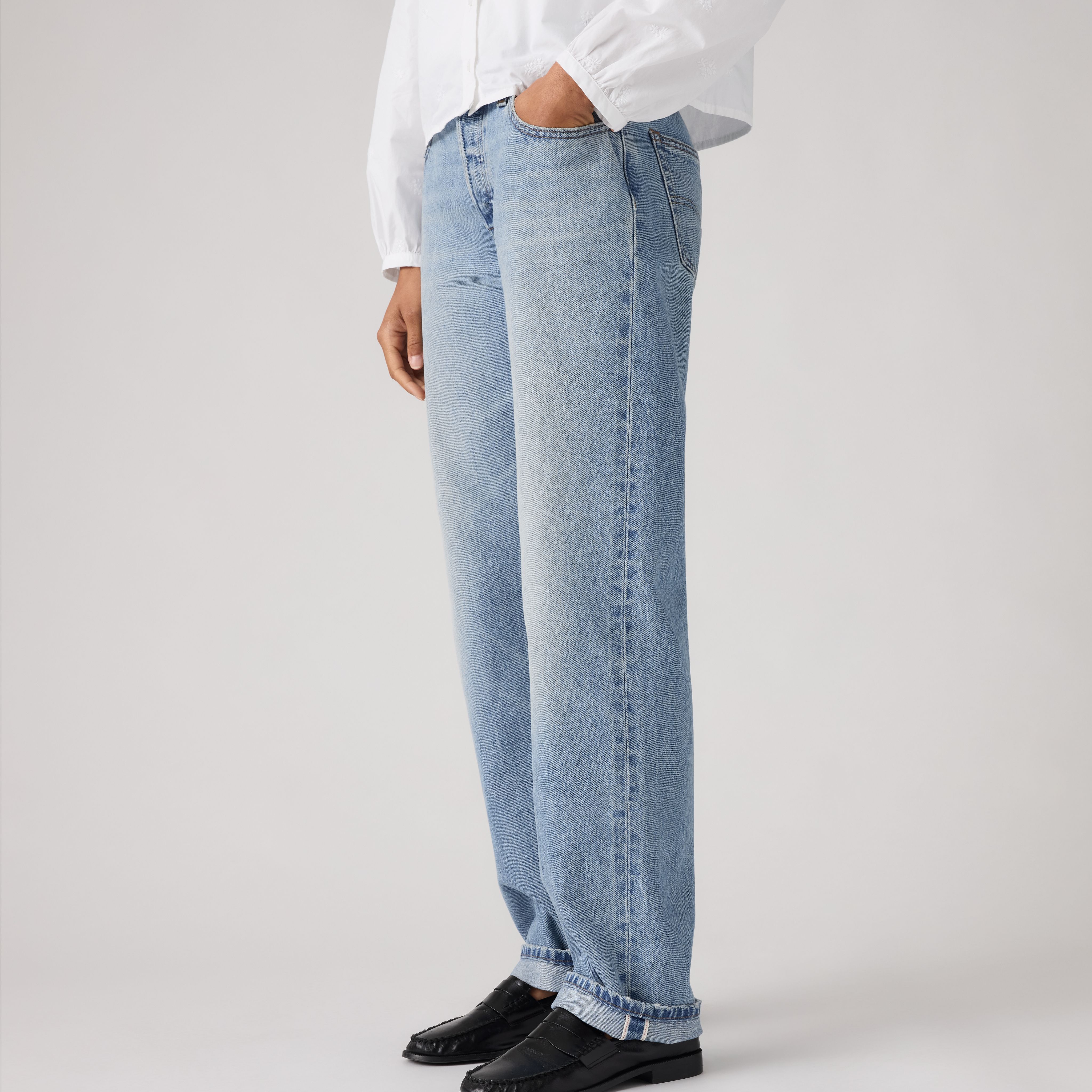 501® '90s 셀비지 여성용 청바지 상세 이미지 2