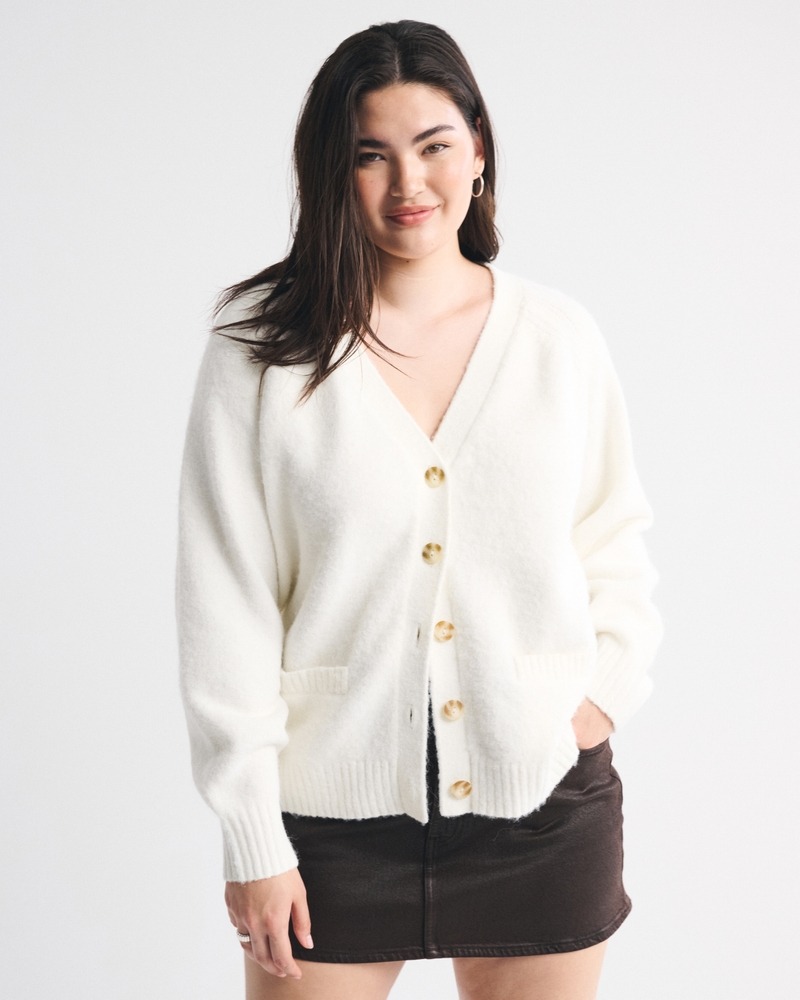 Dad V-Neck Cardigan 상세 이미지 3