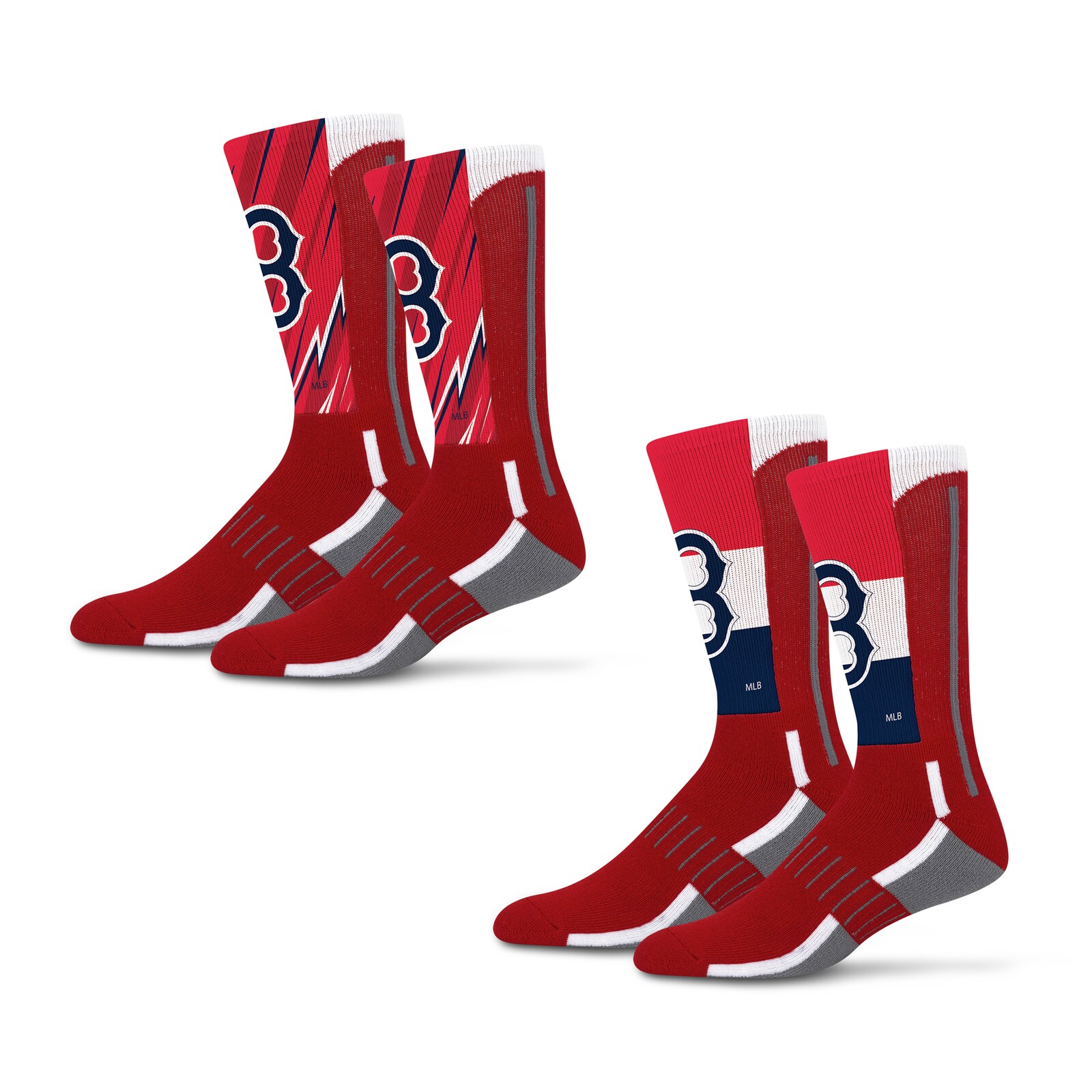 남녀공용 Boston Red Sox Starter Big Energy Neo 2팩 크루 양말 세트