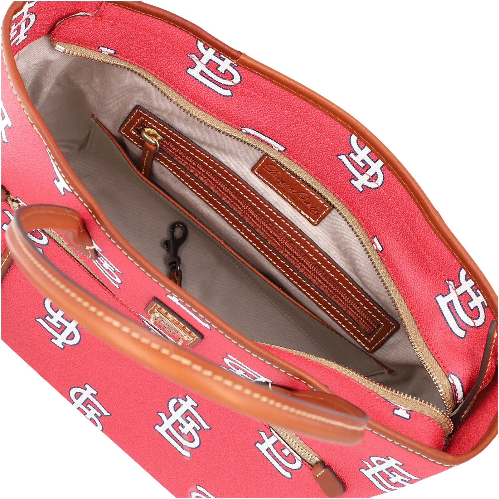 St. Louis Cardinals Dooney & Bourke 스포티 모노그램 토트백 상세 이미지 4