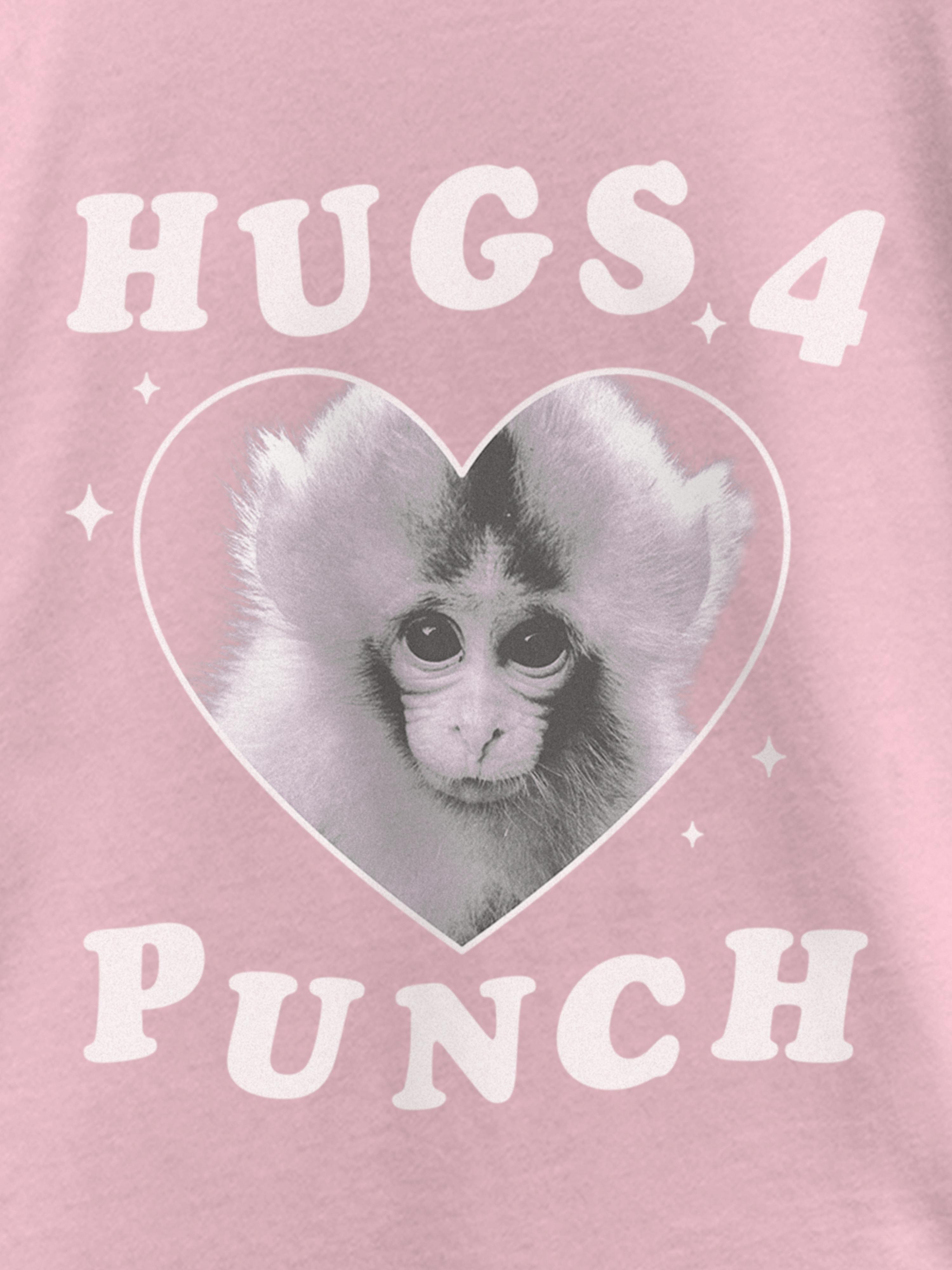 Punch The Monkey Hugs 그래픽 티셔츠 상세 이미지 2