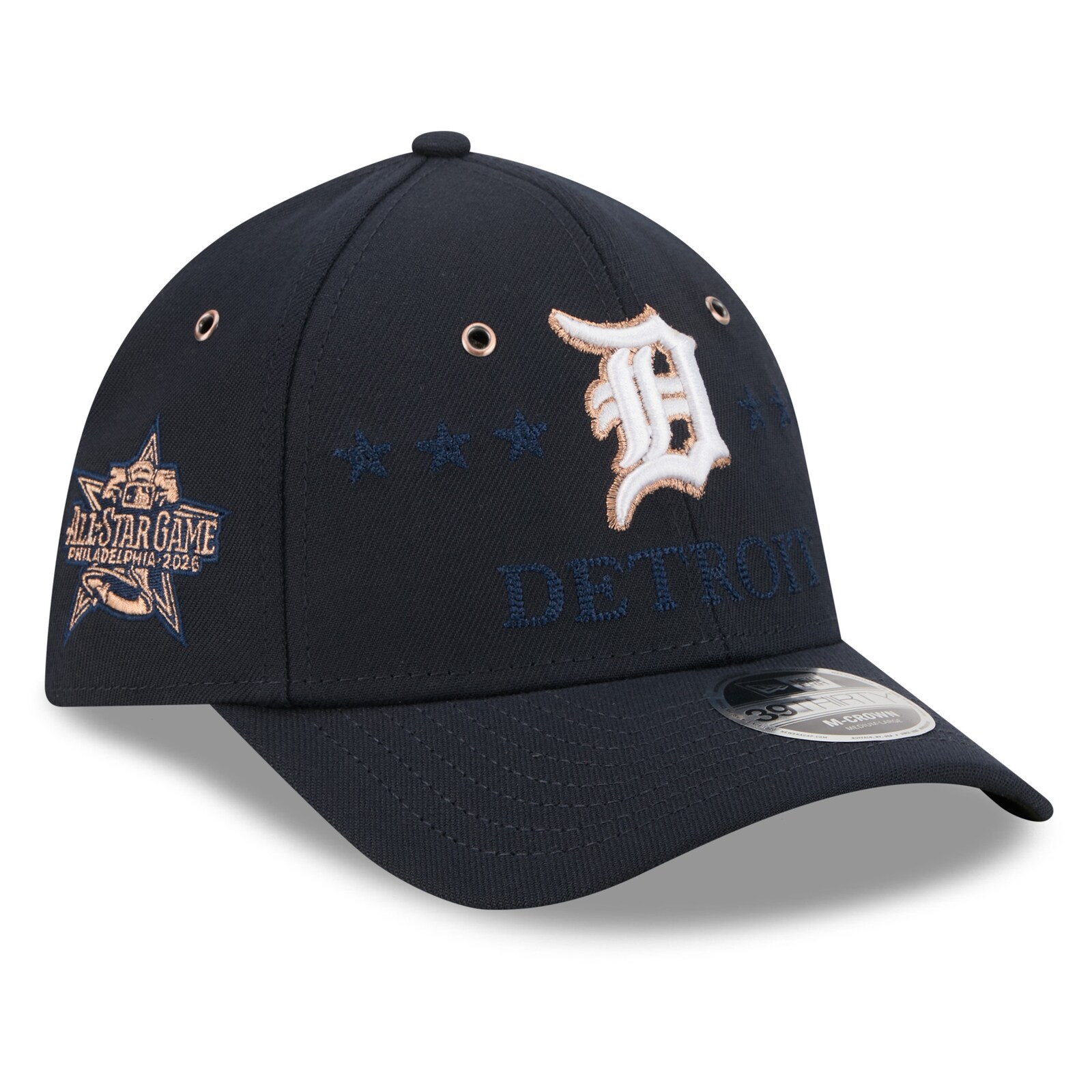 남성용 디트로이트 타이거스 New Era 네이비 2026 MLB 올스타전 39THIRTY 플렉스 모자