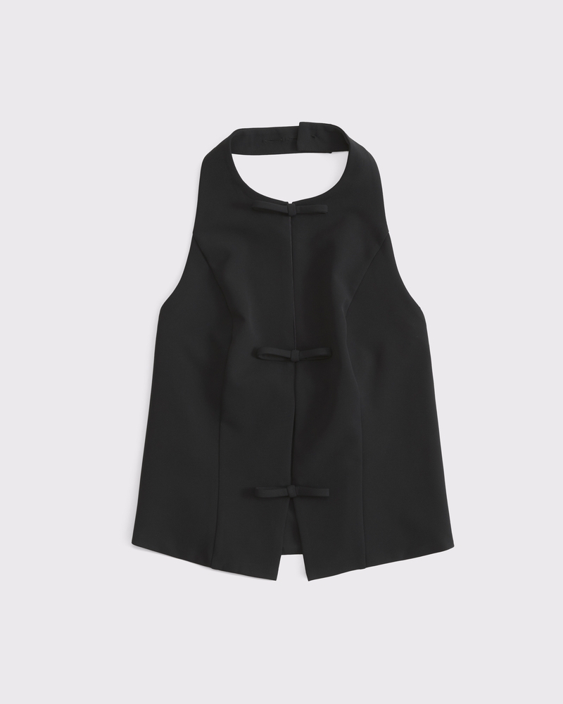 Bow Tie-Front Halter Top 상세 이미지 6