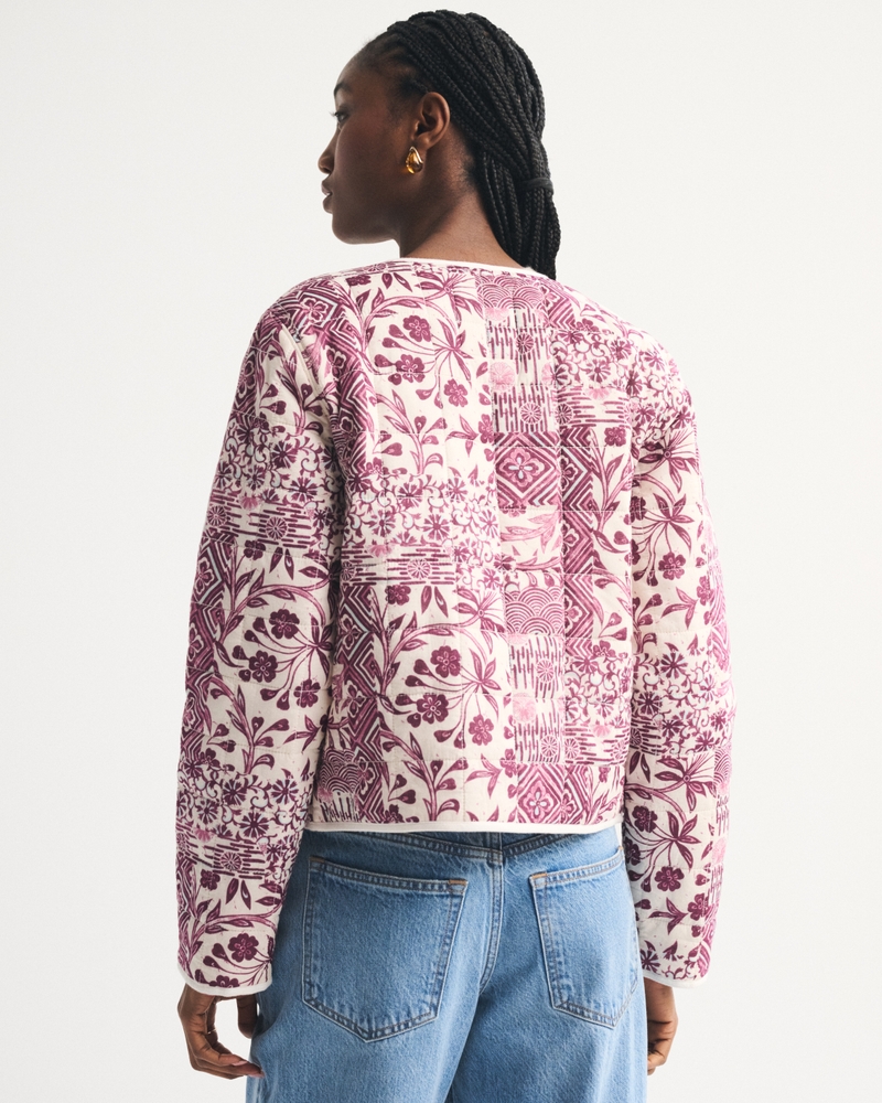 Collarless Quilted Jacket 상세 이미지 5