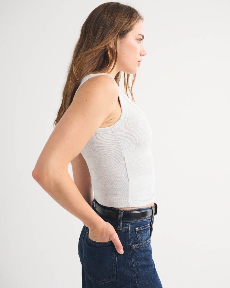 Bra-Free Rib V-Neck Tank 상세 이미지 5