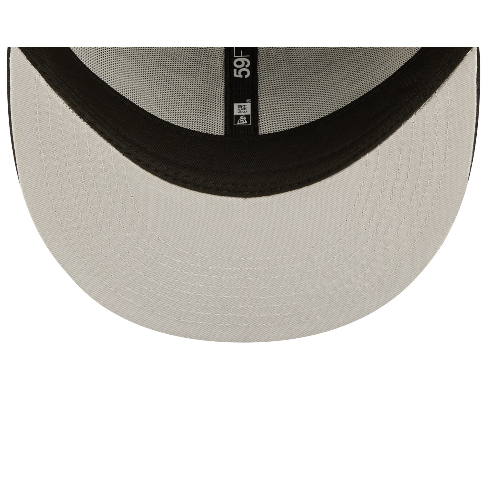 남성용 New York Yankees New Era 블랙 팀 로고 59FIFTY 피티드 모자 상세 이미지 6