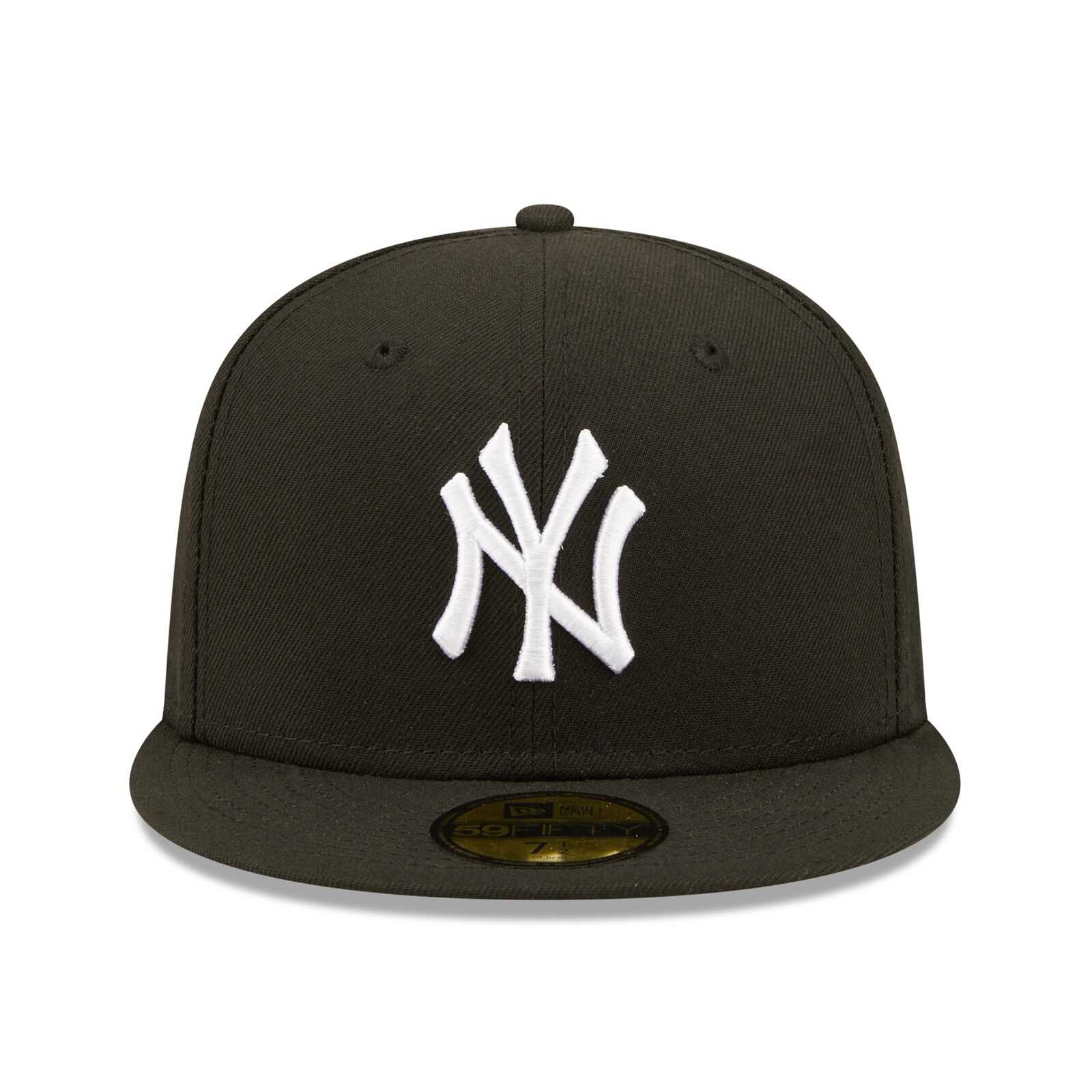 남성용 New York Yankees New Era 블랙 팀 로고 59FIFTY 피티드 모자 상세 이미지 3