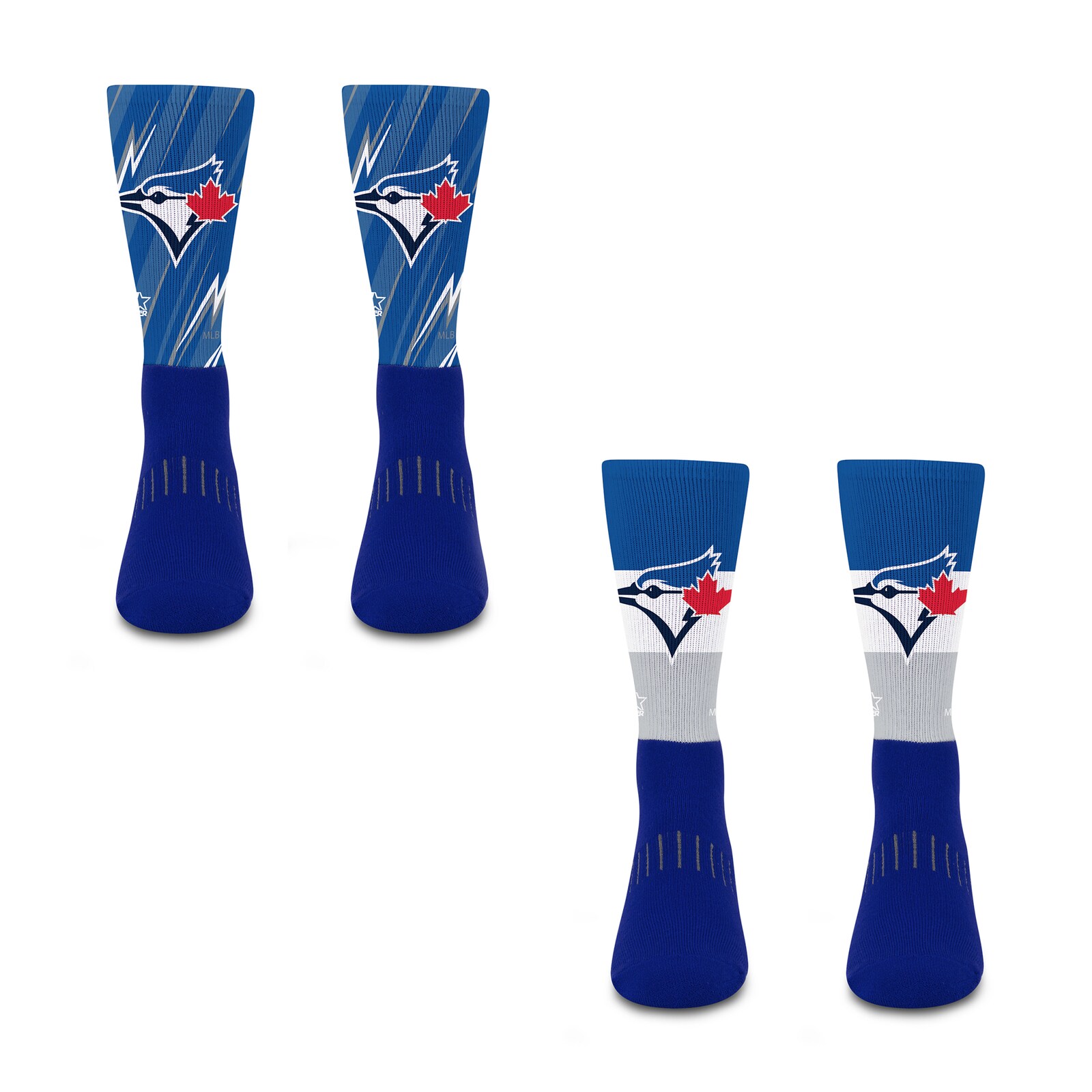 남녀공용 Toronto Blue Jays Starter Big Energy Neo 크루 양말 2팩 세트 상세 이미지 3