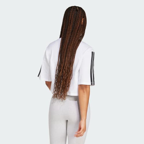 Essentials 3-Stripes Cotton Loose Tee 상세 이미지 2