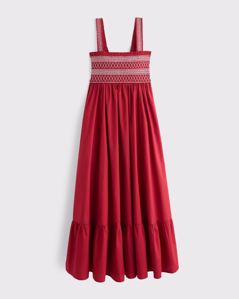 A&F Sydney Smocked Convertible Midi Dress 상세 이미지 7
