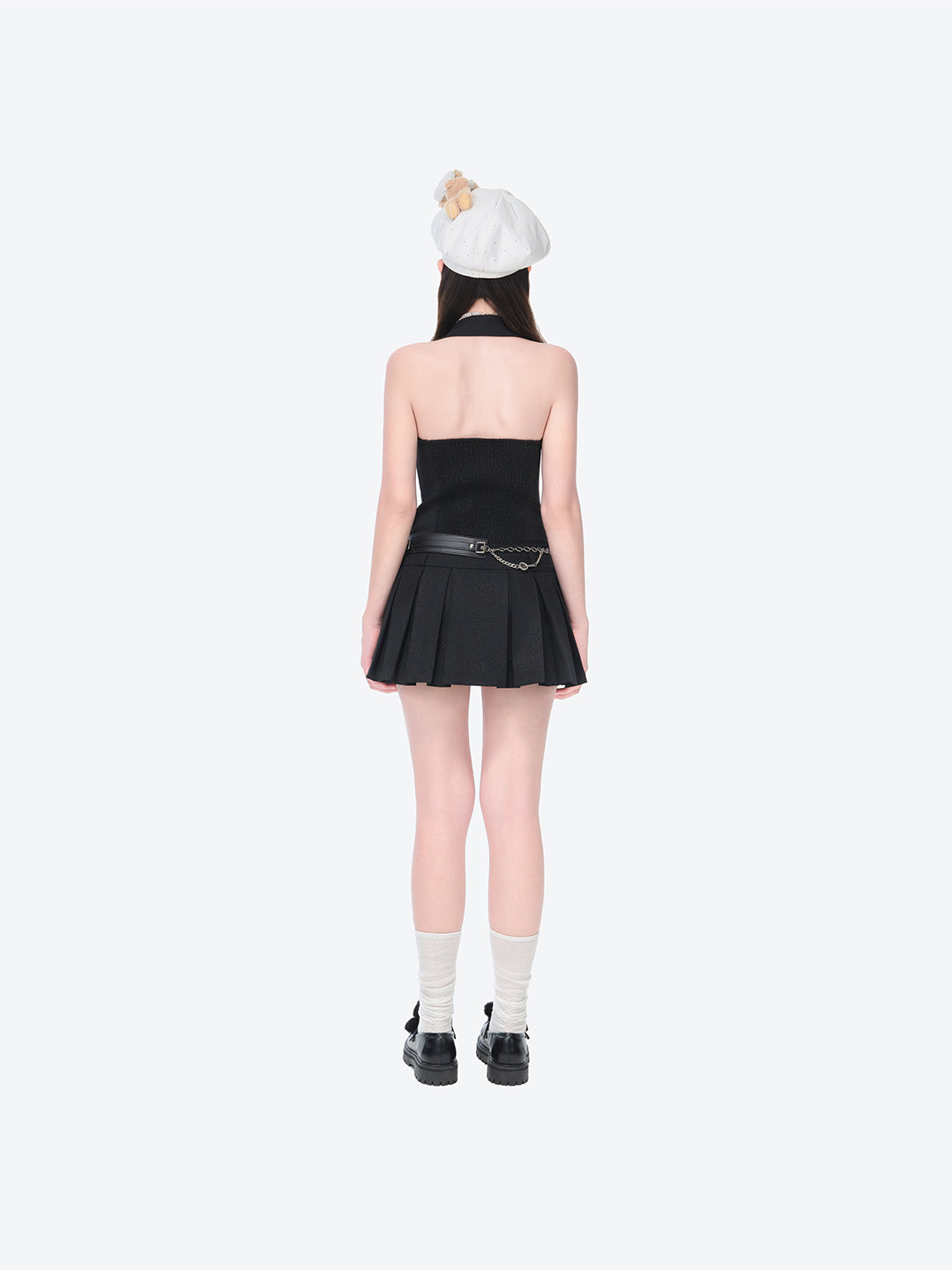 홀터넥 블레이저 드레스 블랙 상세 이미지 4