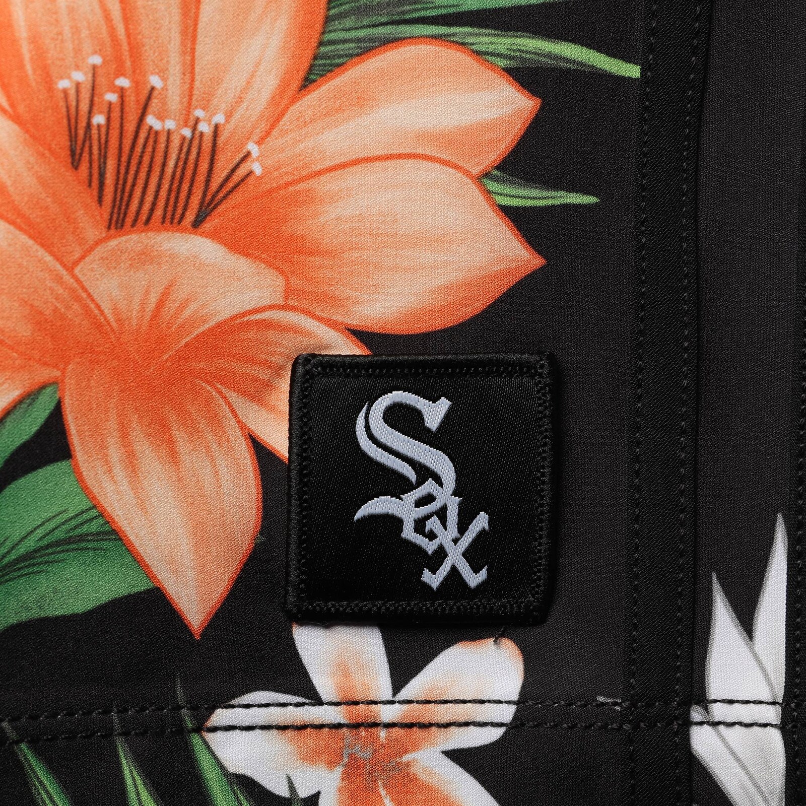 남성용 Hurley x '47 블랙 Chicago White Sox Phantom Tailgate 수영 반바지 상세 이미지 5