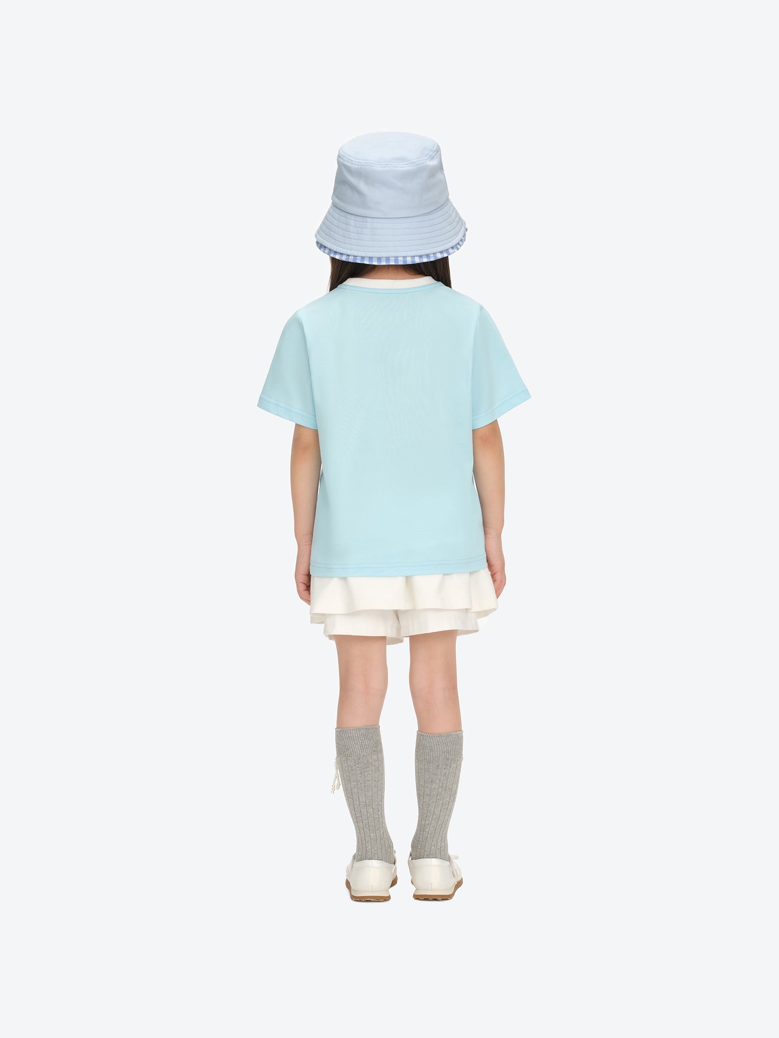 BabyBear 라운드넥 티셔츠 블루 상세 이미지 4