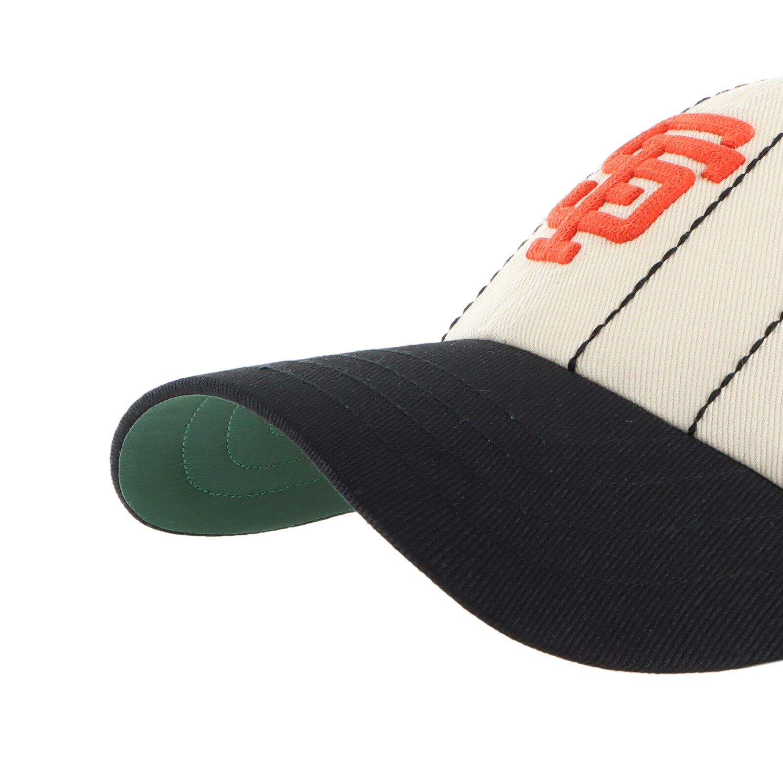 남성용 San Francisco Giants '47 x Rawlings 내추럴/블랙 핀스트라이프 Clean Up 조절식 모자 상세 이미지 5