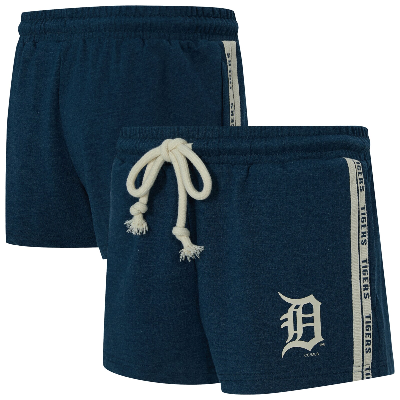 여성용 Detroit Tigers Concepts Sport 네이비 Birch 프렌치 테리 쇼츠 상세 이미지 2