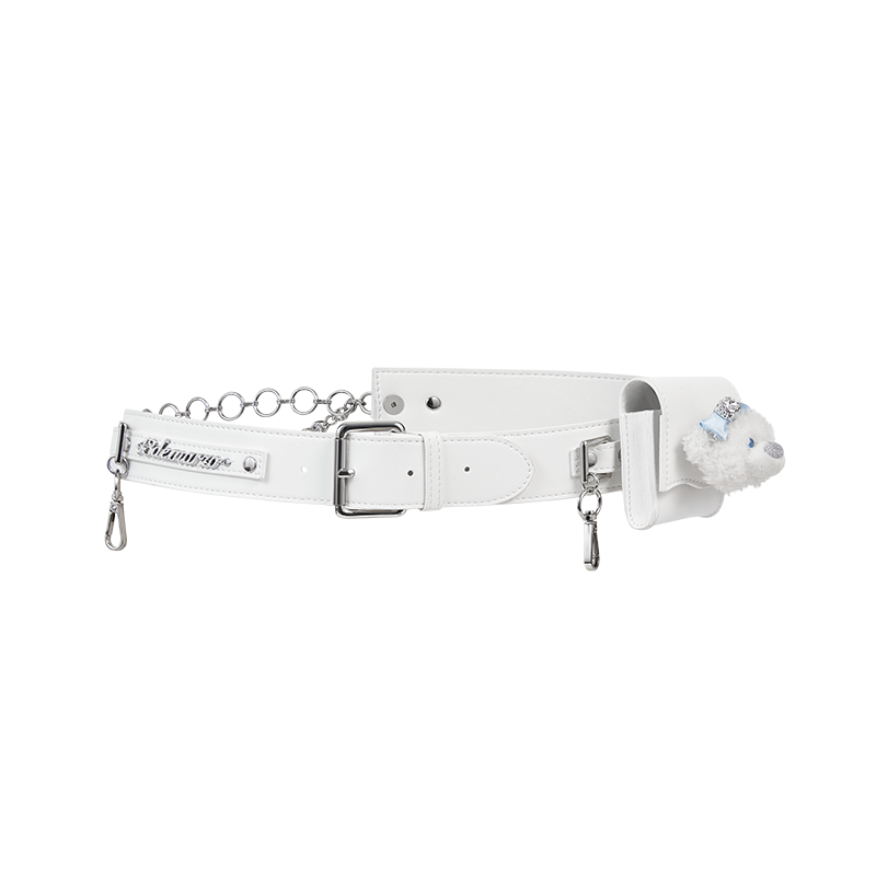 Hook Buckle 벨트 백 화이트 상세 이미지 2