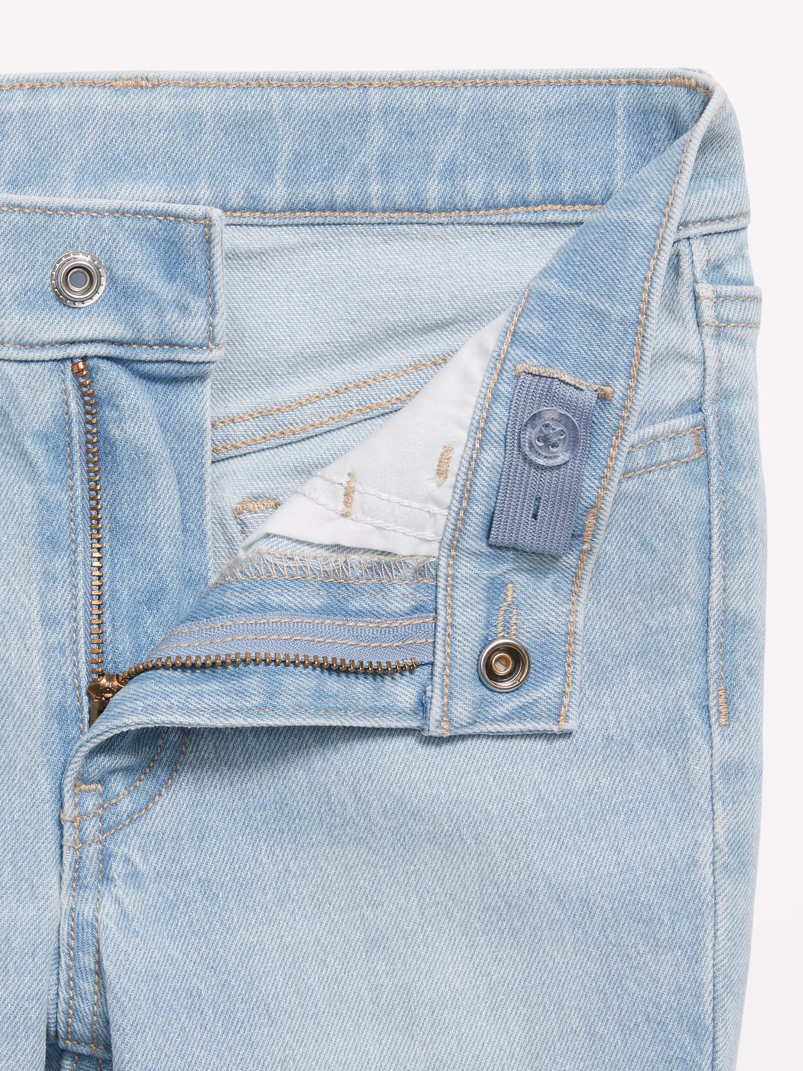 High-Waisted Built-In Tough Ripped Flare Jeans for Girls 상세 이미지 5
