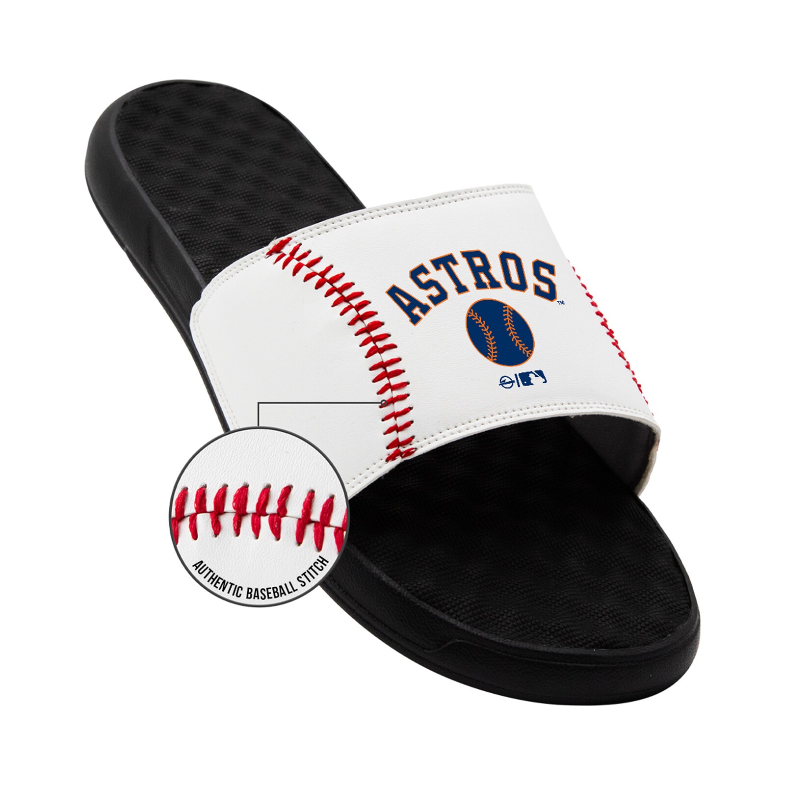 남녀공용 Houston Astros ISlide 야구공 스티치 슬라이드 샌들 상세 이미지 3