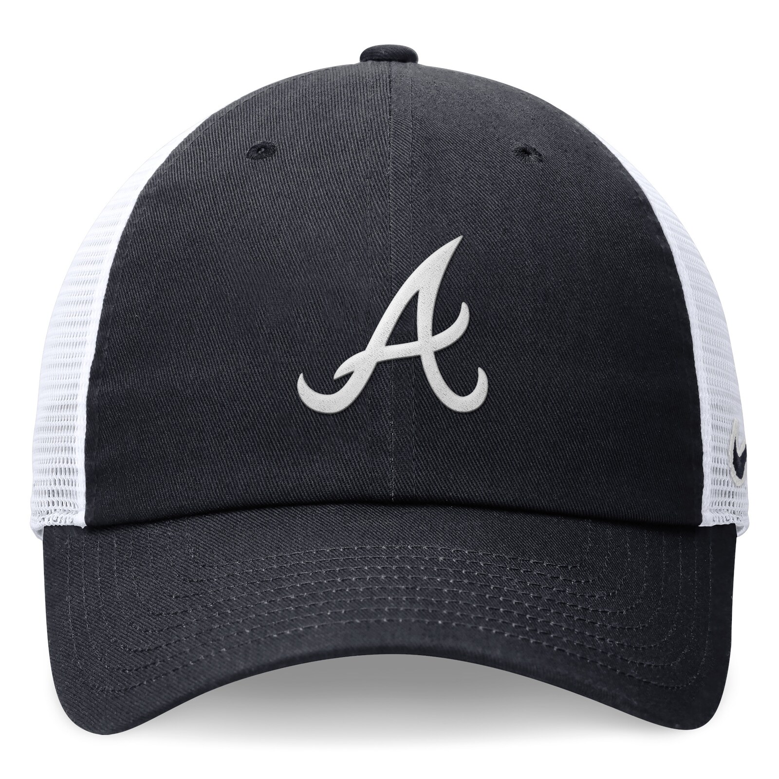 남성용 Atlanta Braves Nike 네이비 Club Trucker 조절식 모자 상세 이미지 3
