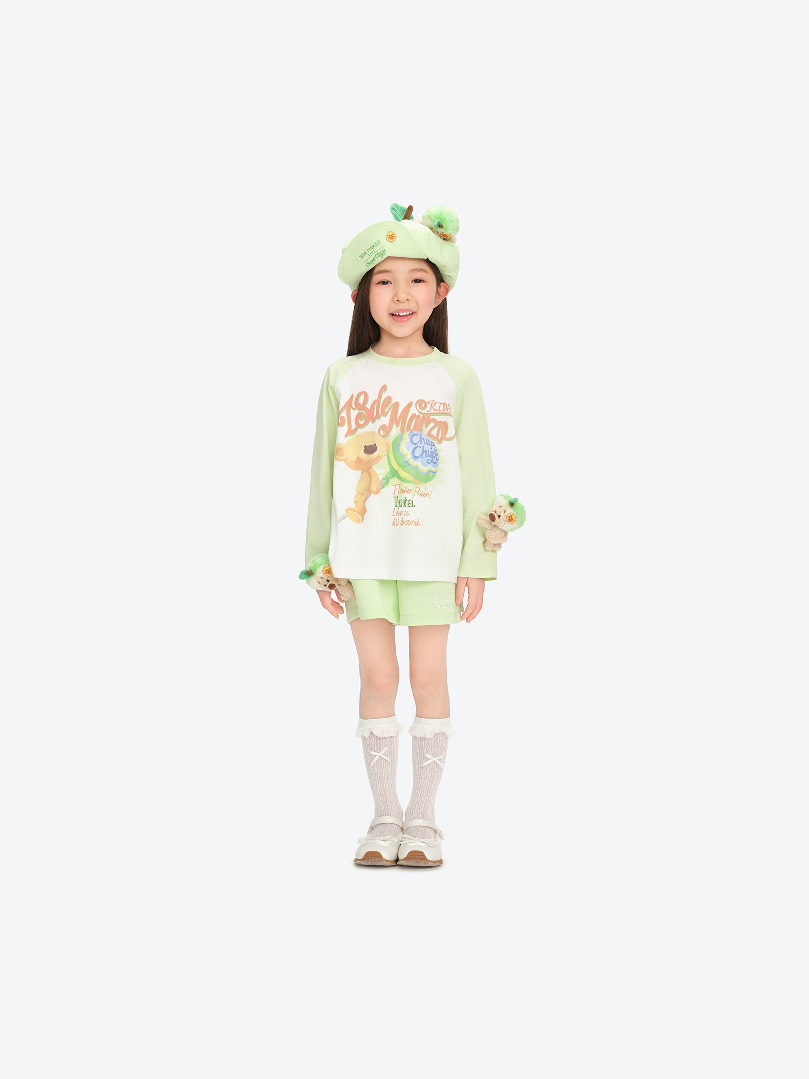 BabyBear 롤리팝 래글런 긴소매 그린 상세 이미지 2