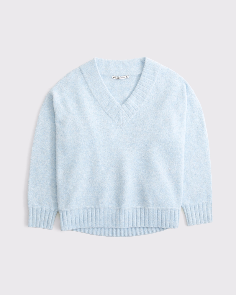Wool-Blend Dad V-Neck Sweater 상세 이미지 5