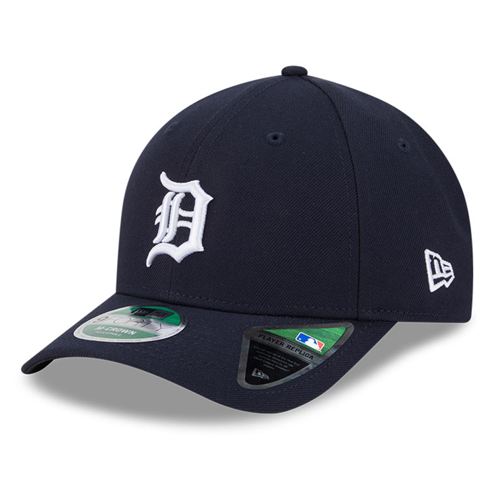 남성용 Detroit Tigers New Era 네이비 플레이어 레플리카 9FORTY 조절식 모자