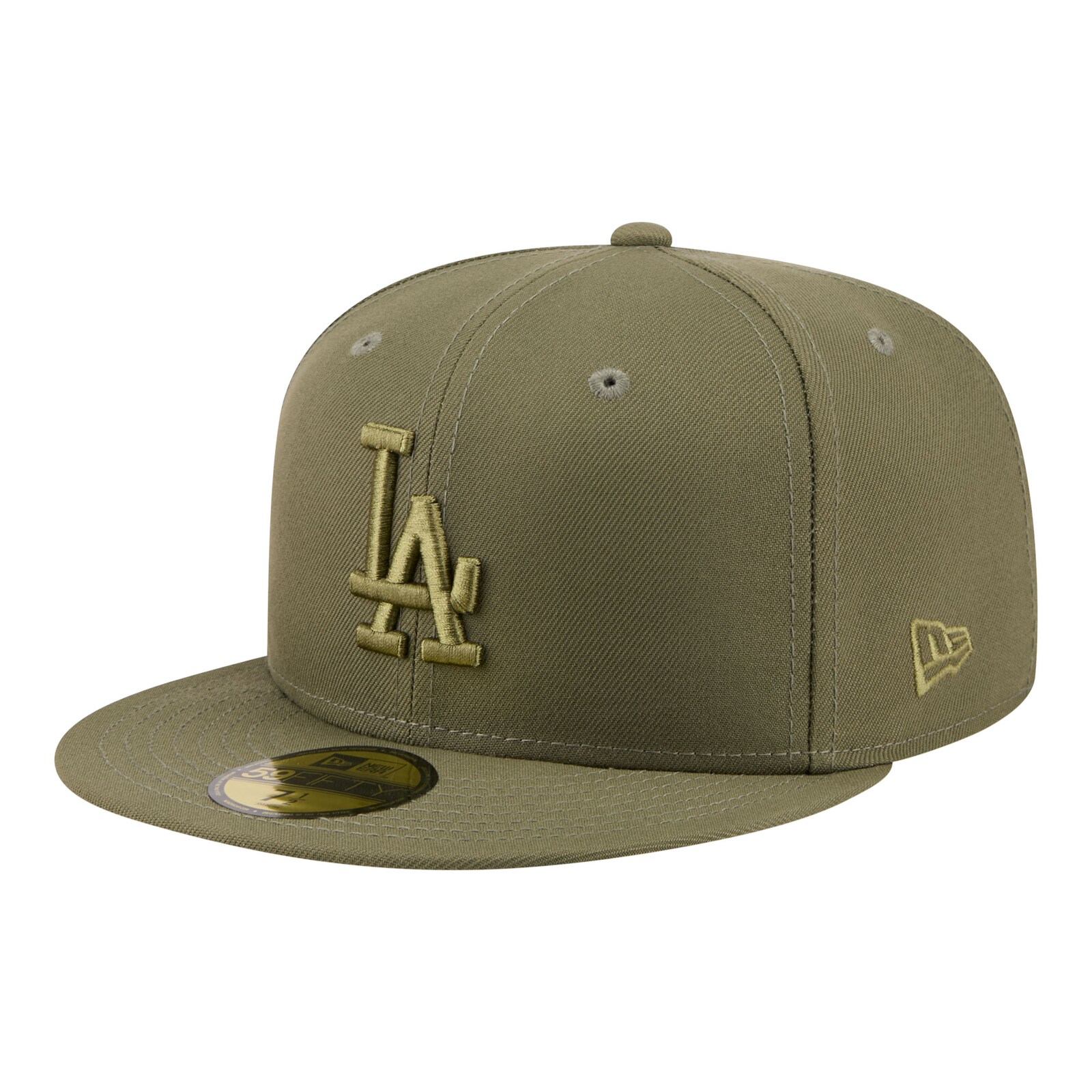남성용 Los Angeles Dodgers New Era 올리브 컬러 팩 59FIFTY 피티드 모자 상세 이미지 2