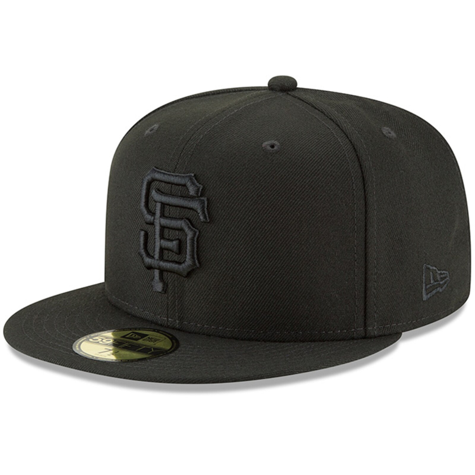 남성용 San Francisco Giants New Era 블랙 프라이머리 로고 베이식 59FIFTY 피티드 모자 상세 이미지 2