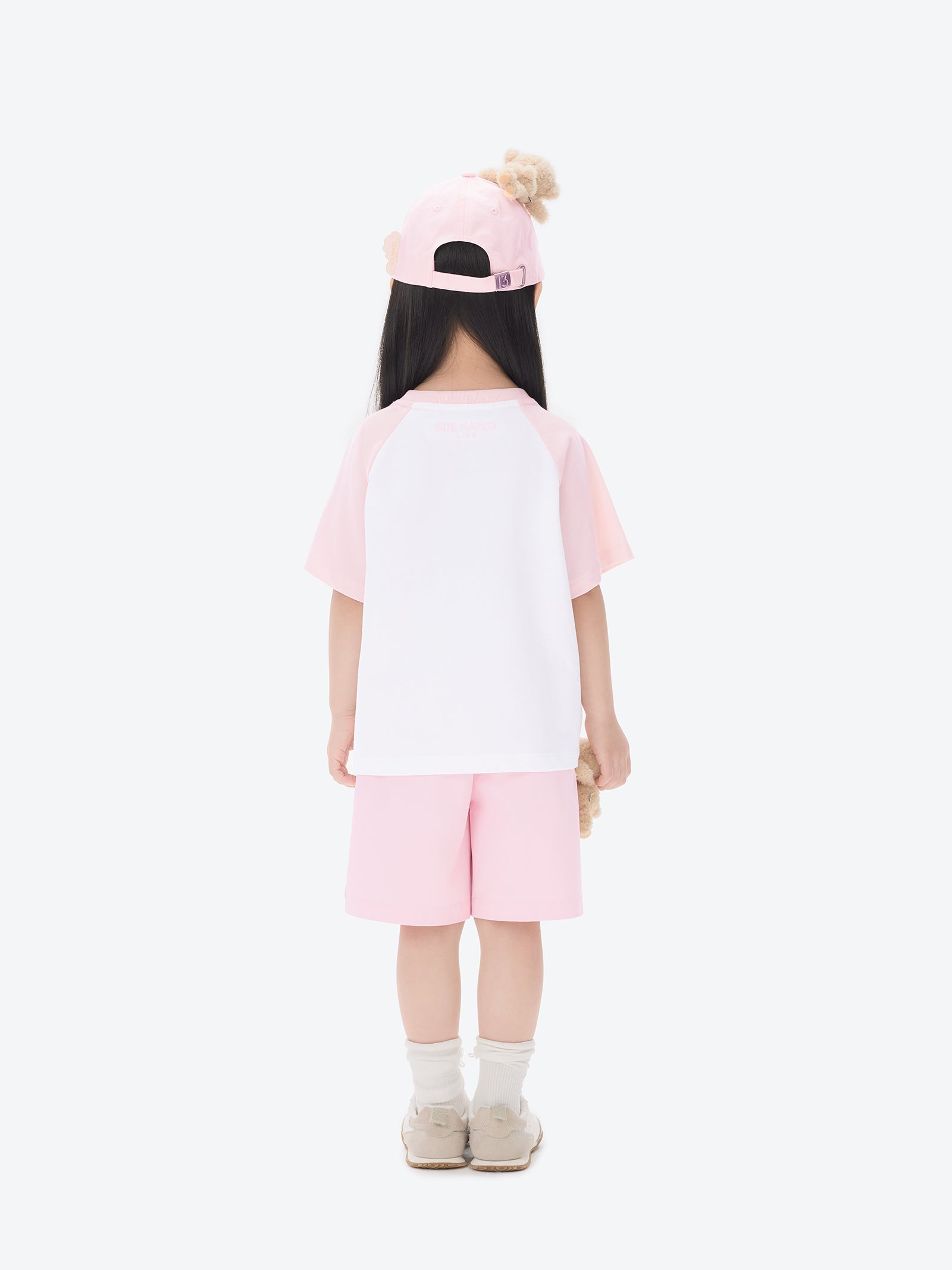 BabyBear 래글런 티셔츠 핑크 상세 이미지 4