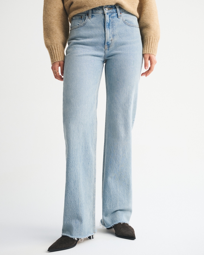High Rise 90s Relaxed Raw Hem Jean 상세 이미지 3
