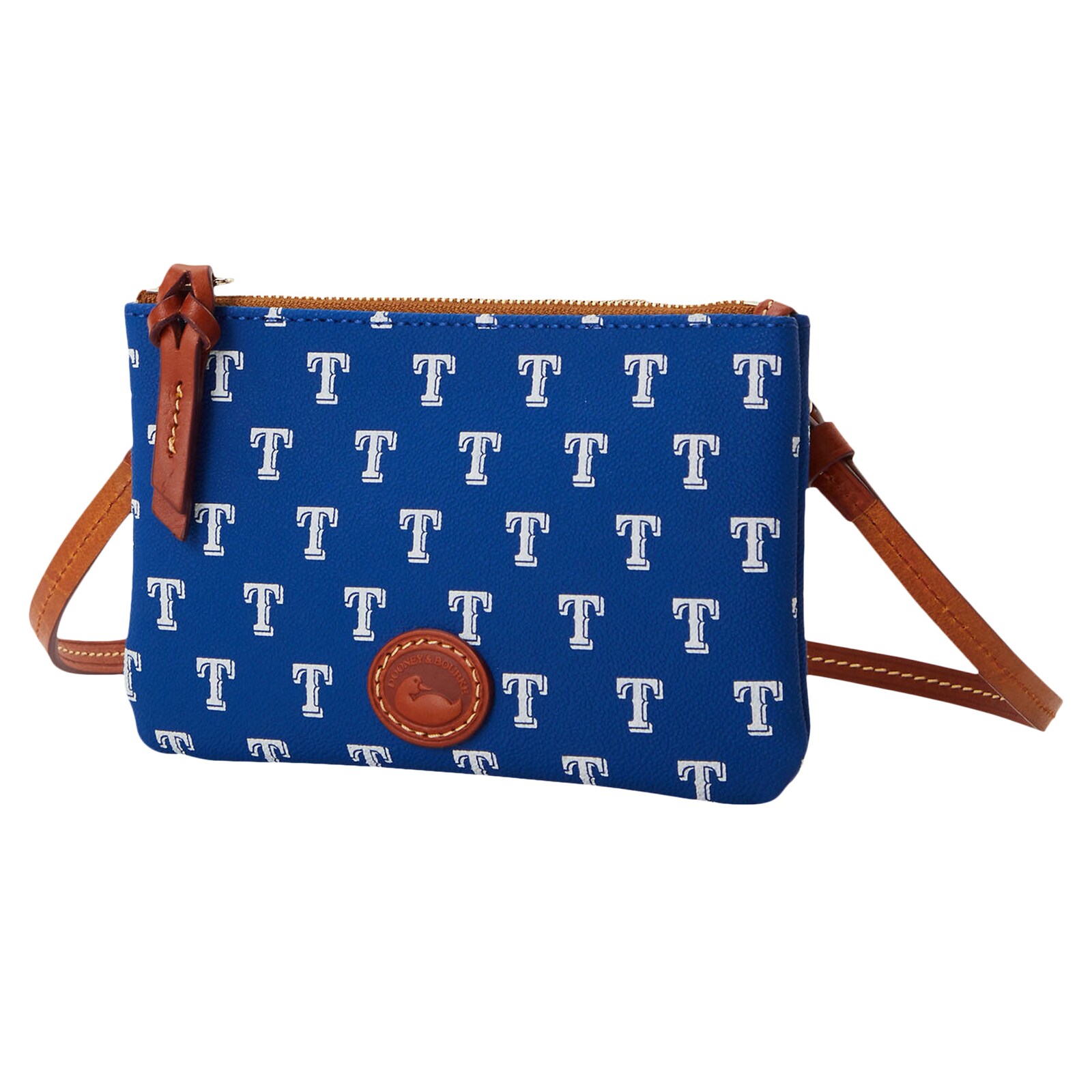 Texas Rangers Dooney & Bourke 탑 지퍼 크로스바디 가방 상세 이미지 3