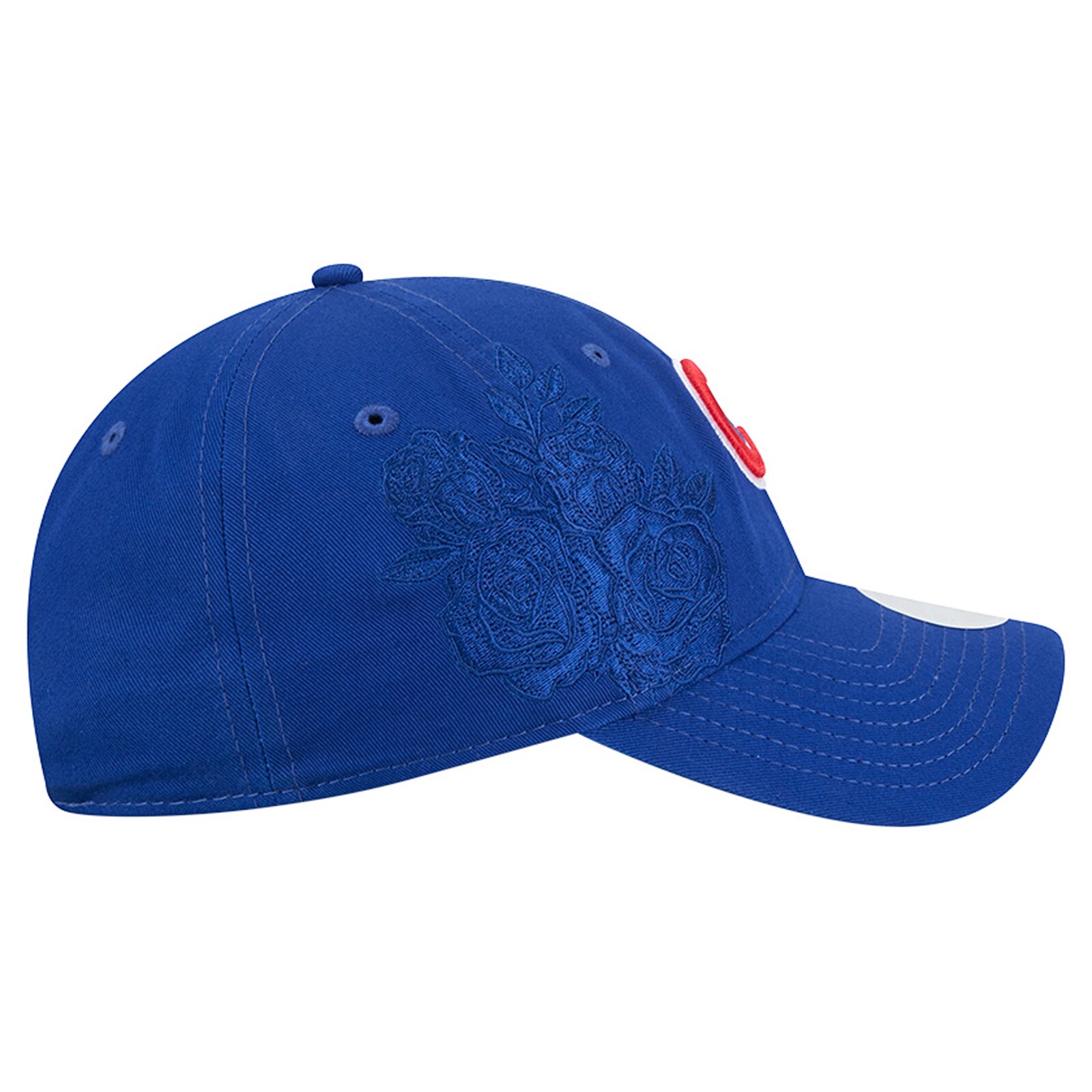여성용 Chicago Cubs 장미 장식 9TWENTY 조절식 모자 상세 이미지 8