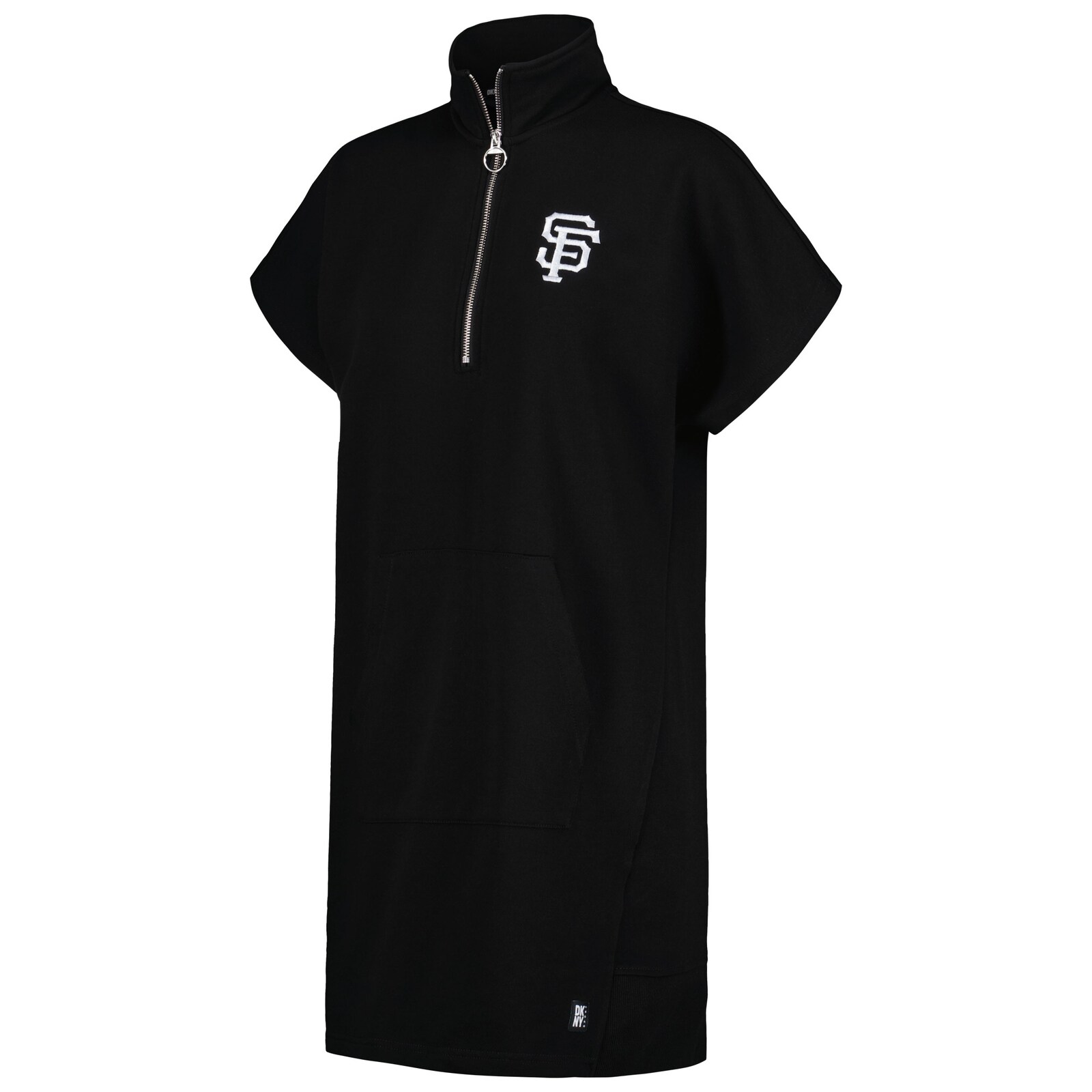 여성용 San Francisco Giants DKNY Sport 블랙 Emily 쿼터 지퍼 스니커 드레스 상세 이미지 3