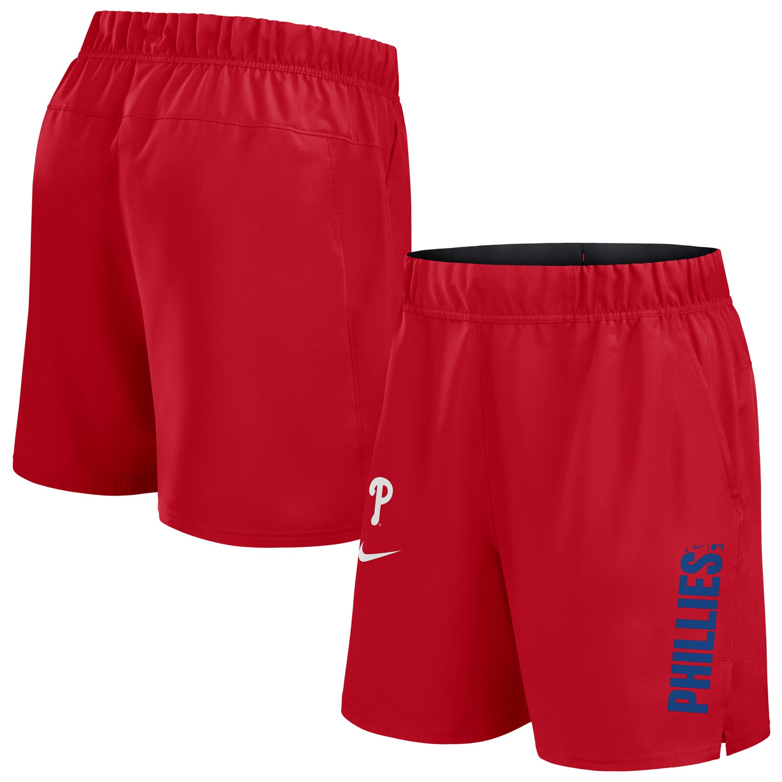 남성용 Philadelphia Phillies Nike 레드 우븐 Victory Dri-FIT 쇼츠 상세 이미지 2