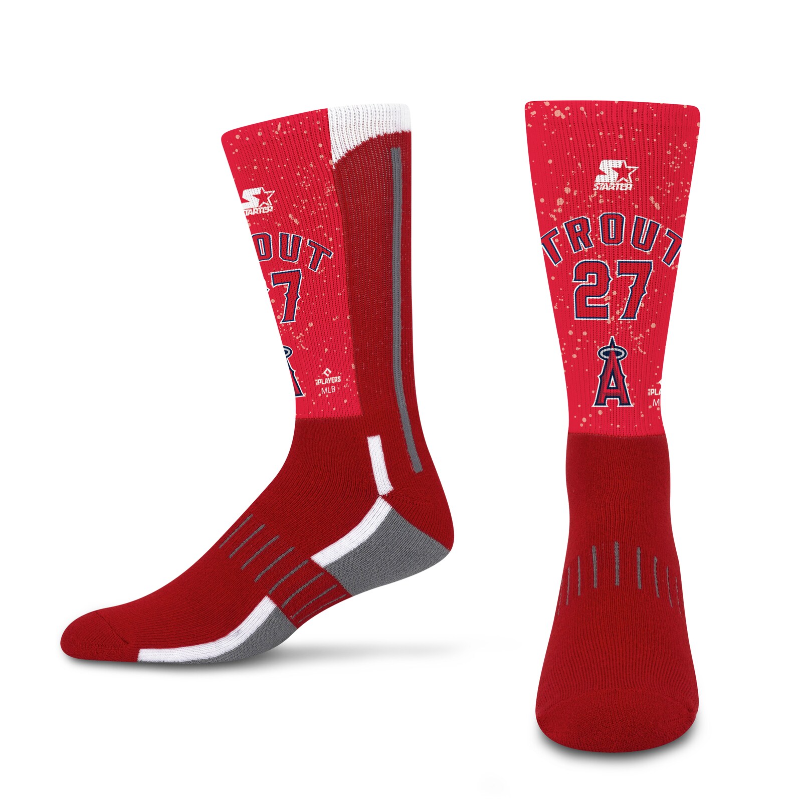 남녀공용 로스앤젤레스 에인절스 Mike Trout Starter 저지 아치 네오 2종 양말 세트 상세 이미지 4