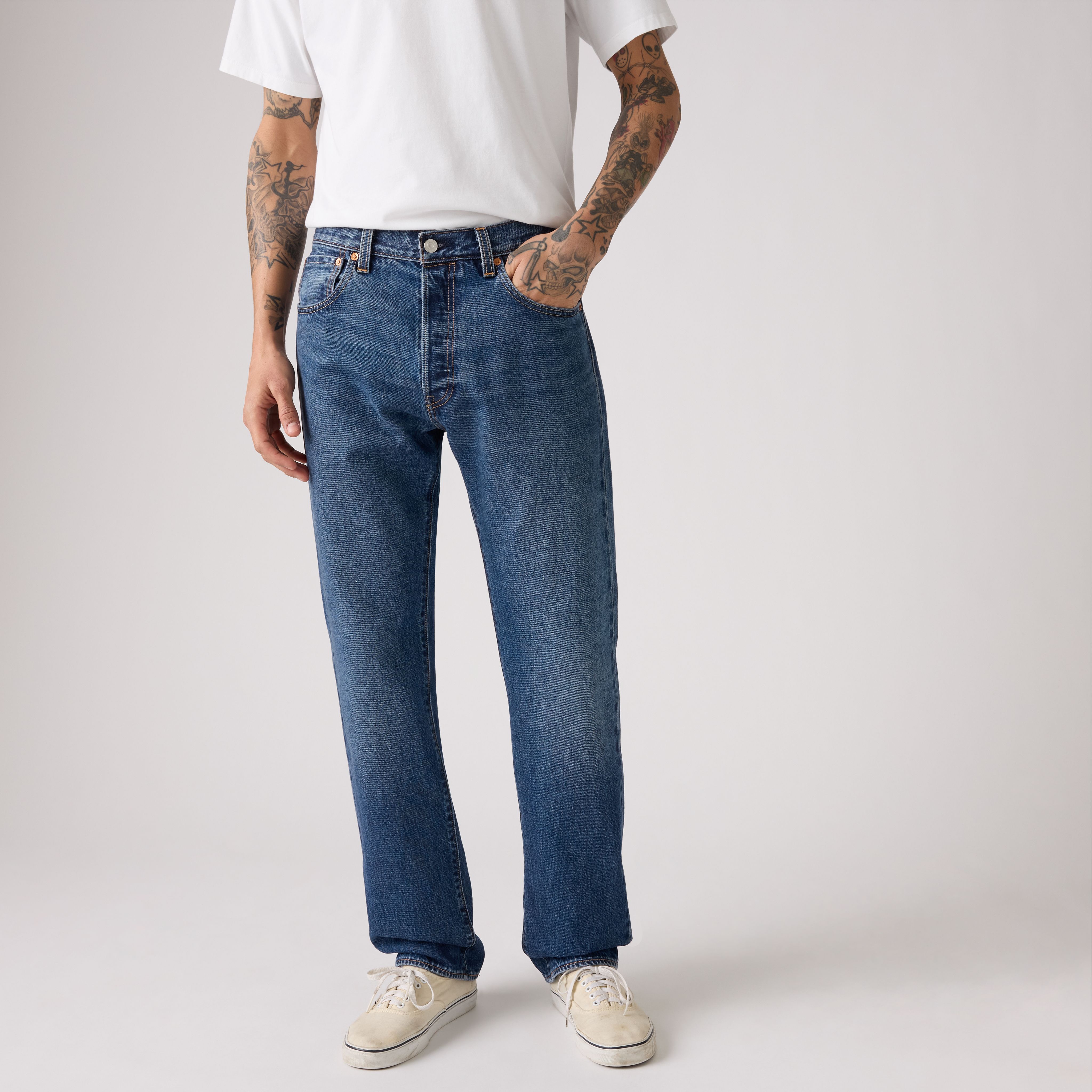 501® '93 스트레이트 핏 셀비지 남성용 청바지 상세 이미지 2