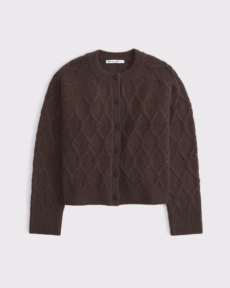 Cable-Knit Crew Cardigan 상세 이미지 8