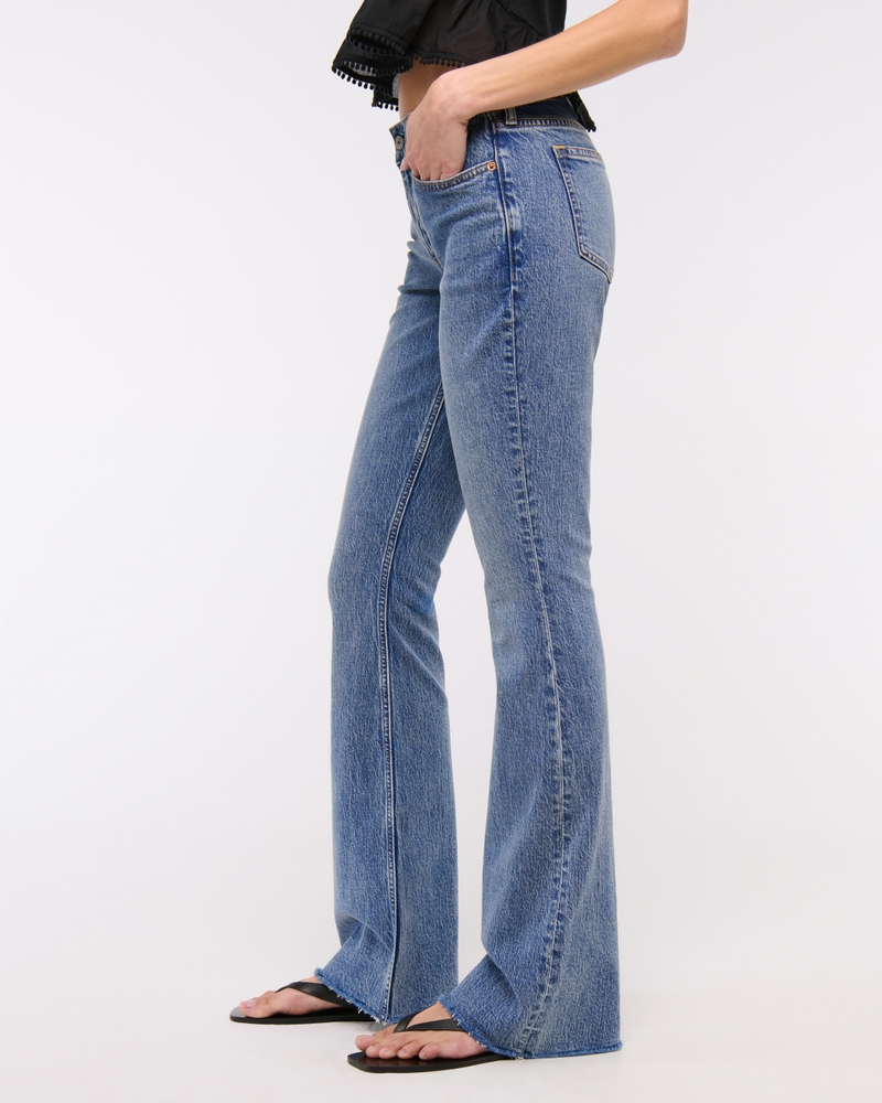 Mid Rise Bootcut Frayed Hem Jean 상세 이미지 5