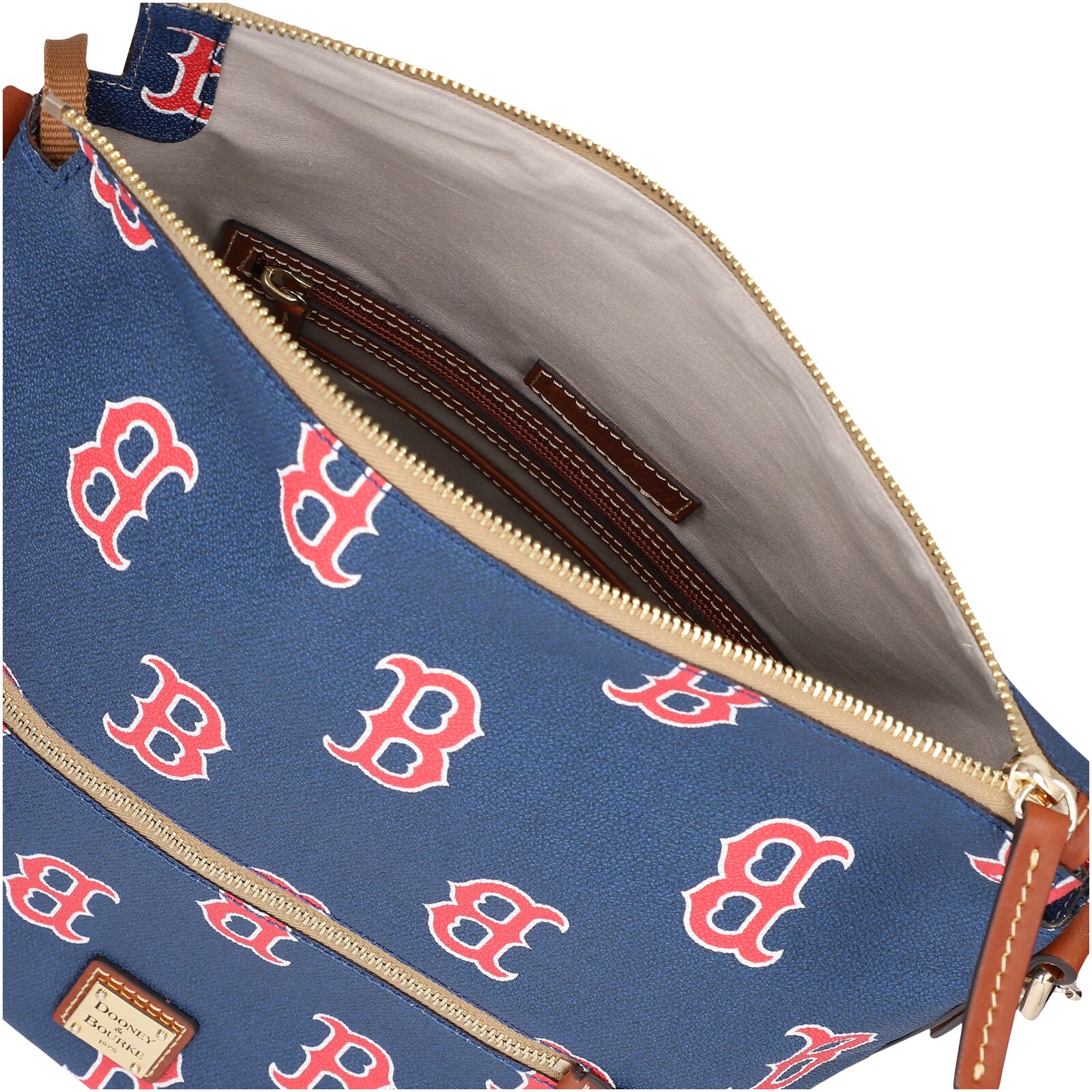 Boston Red Sox Dooney & Bourke 스포티 모노그램 라지 지갑 상세 이미지 4