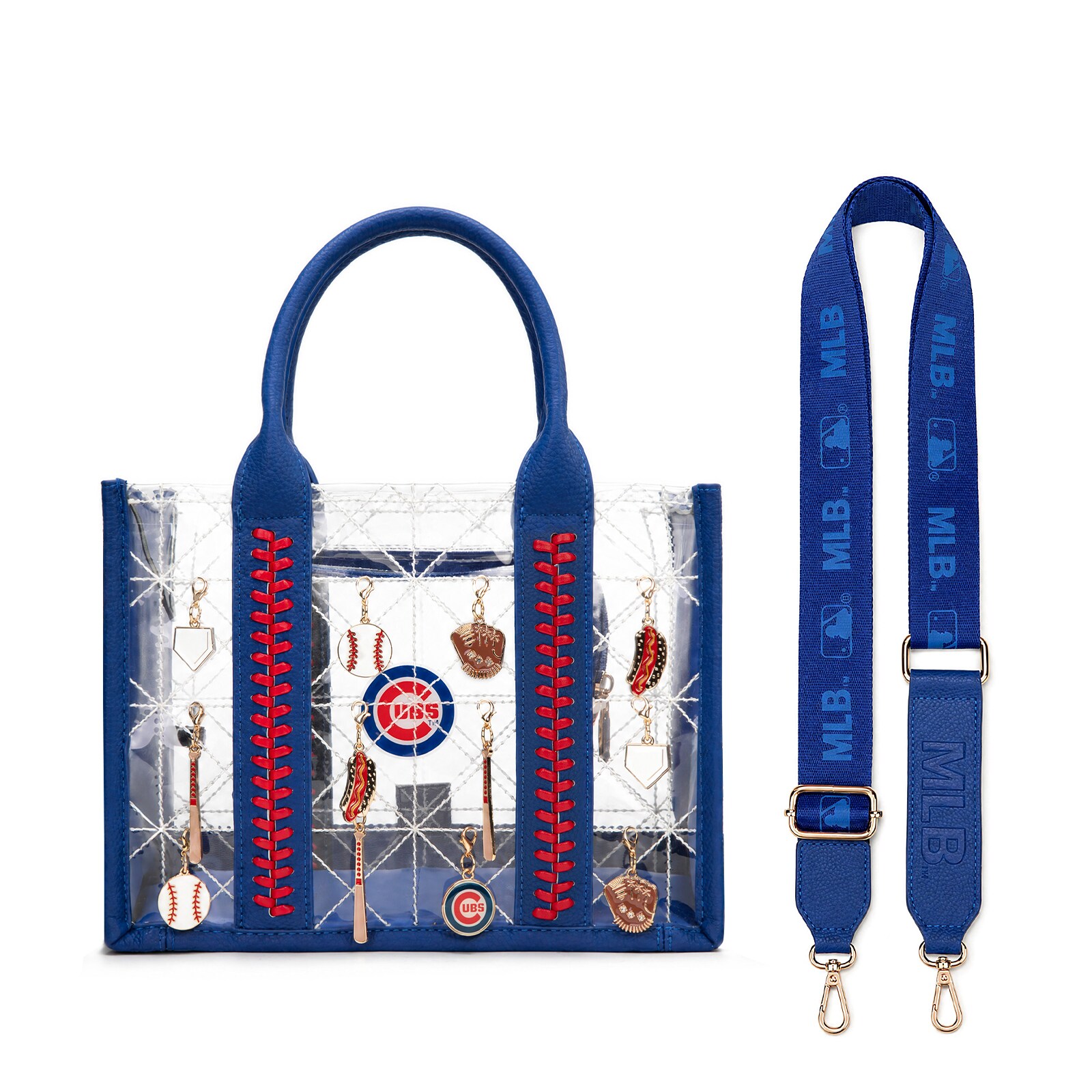 Chicago Cubs Montana West Charmed 휩스티치 토트백 상세 이미지 7