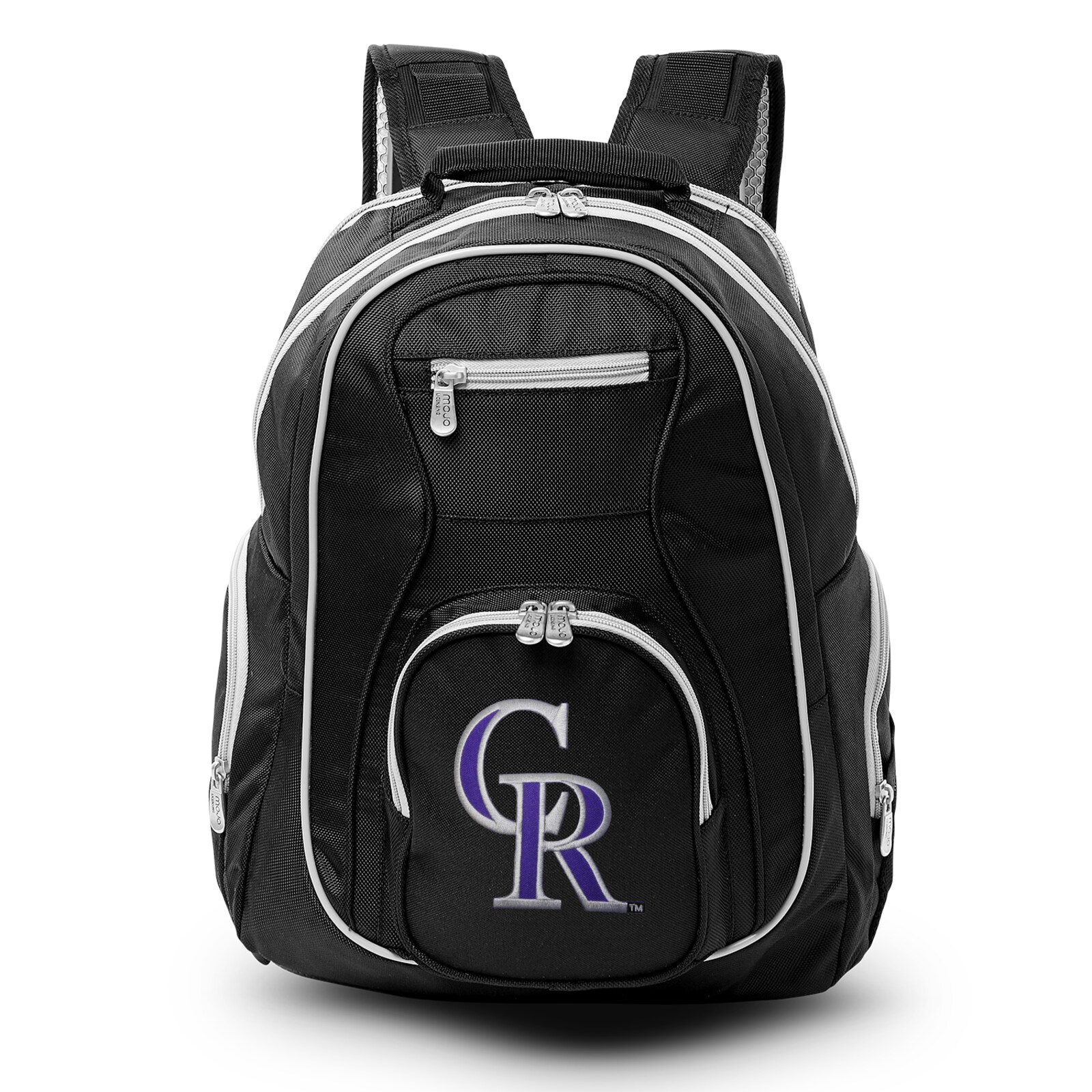 Colorado Rockies MOJO 블랙 트림 컬러 노트북 백팩 상세 이미지 2