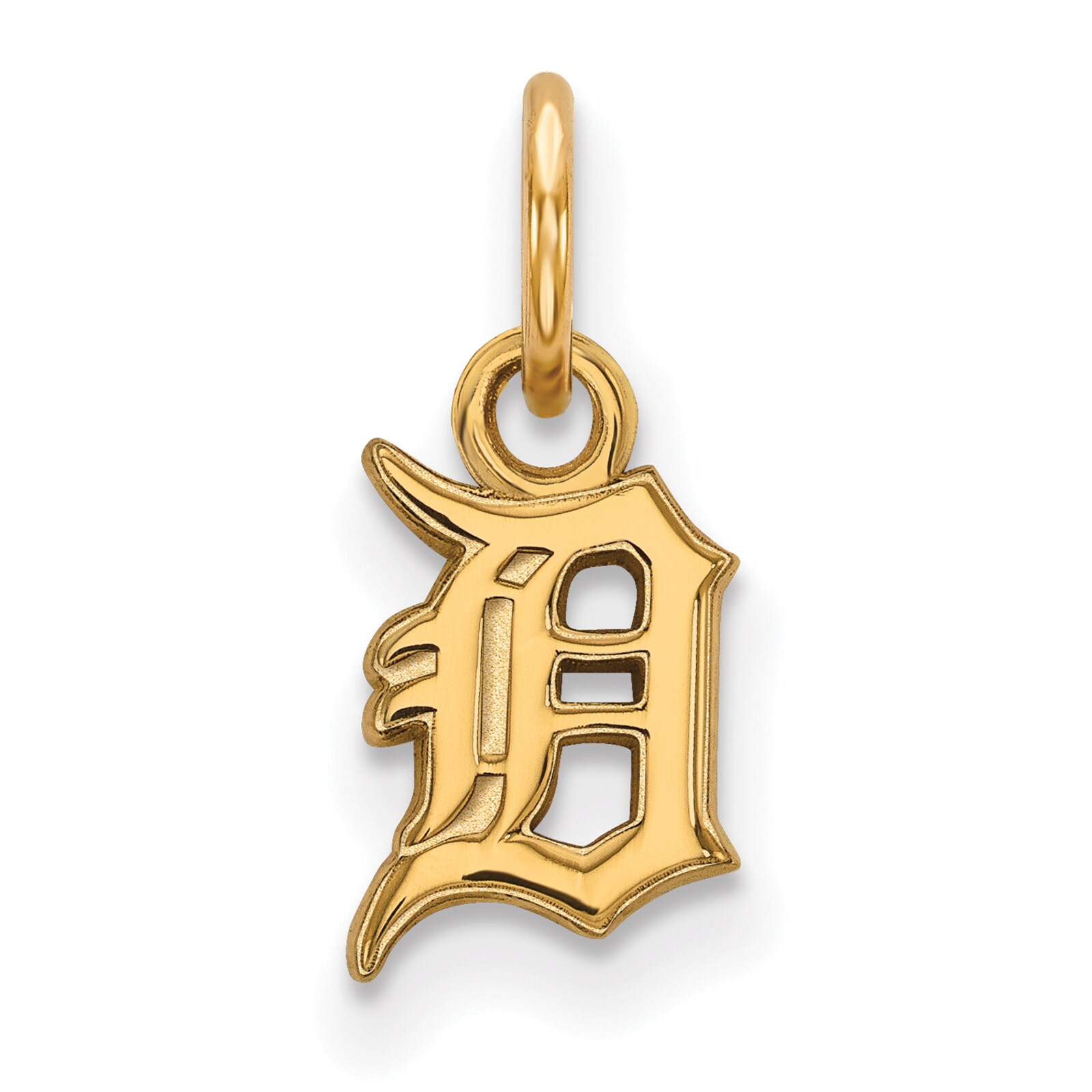 여성용 Detroit Tigers 14k 옐로 골드 초소형 펜던트