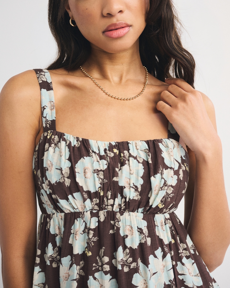 Bra-Free Sweetheart Ruched Flowy Maxi Dress 상세 이미지 2