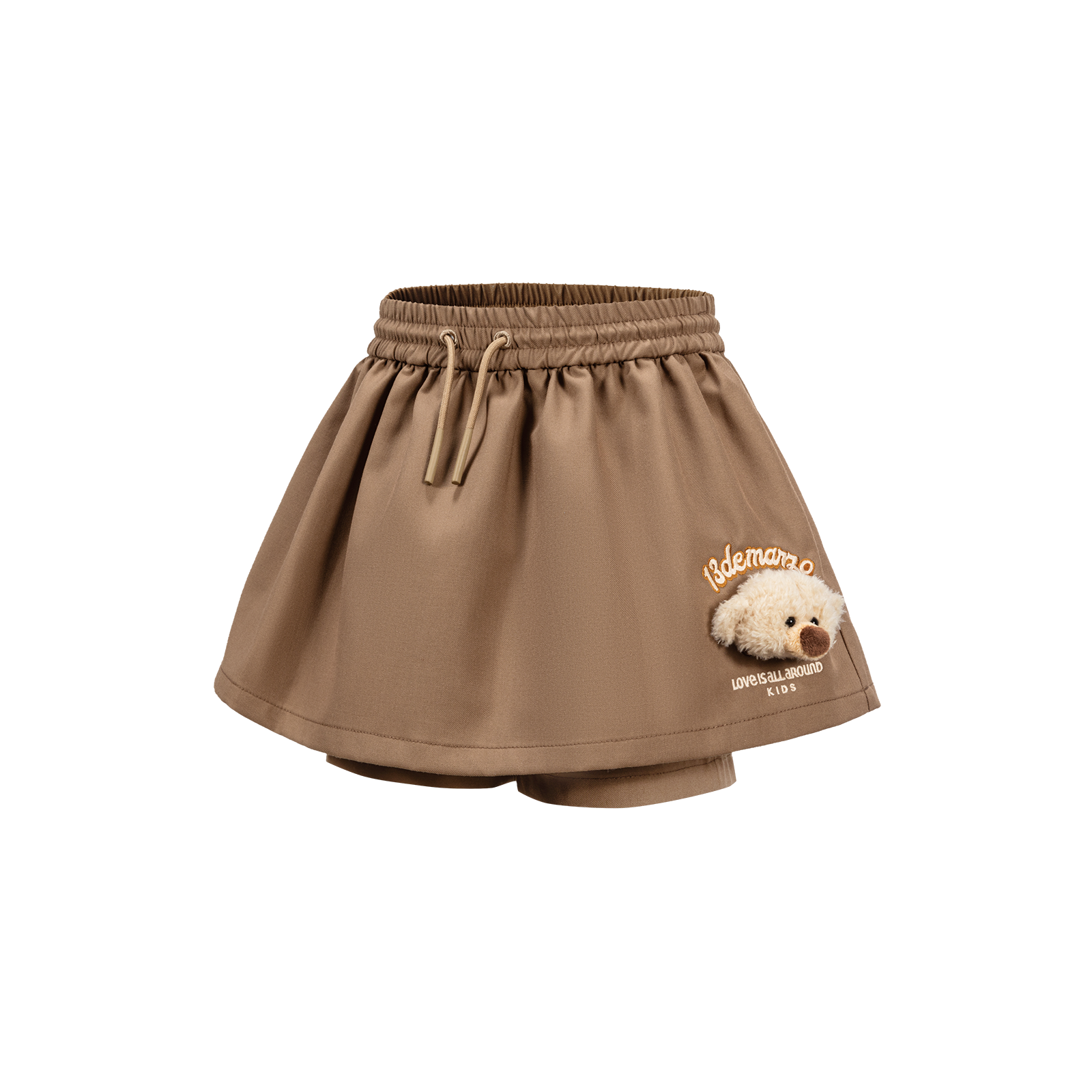 BabyBear A라인 반바지 브라운 상세 이미지 2