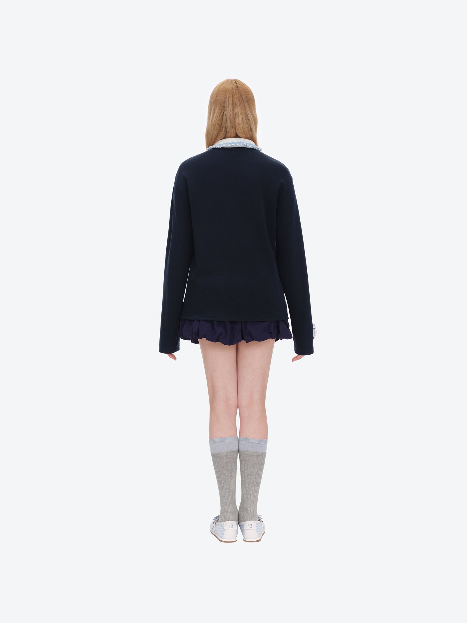 나이티 나이트 베어 긴소매 폴로 네이비 블루 상세 이미지 4
